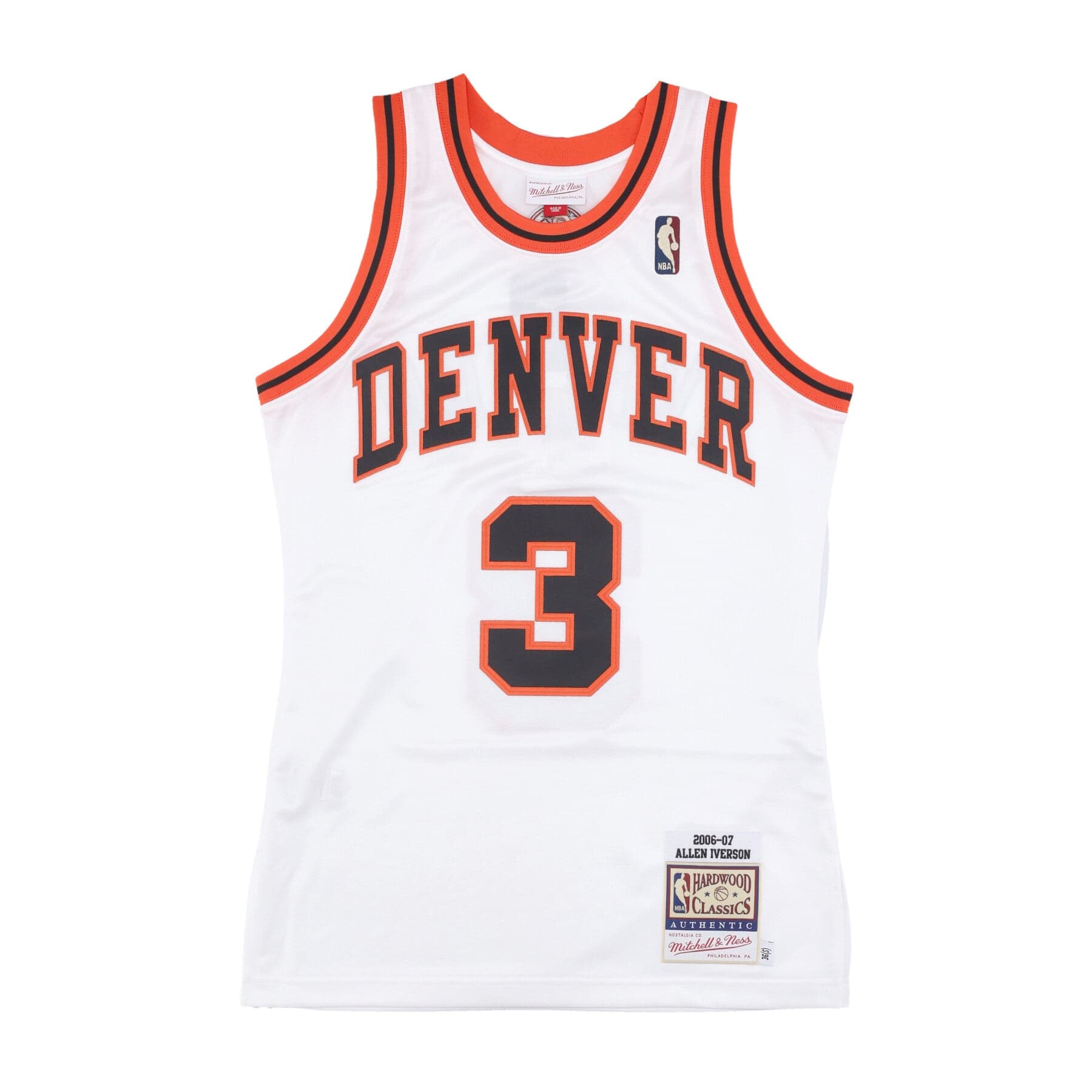 MITCHELL &amp; NESS Canotta Basket Uomo Nba Hwc Jersey 2006 No 3 Allen Iverson Dennug White - 3