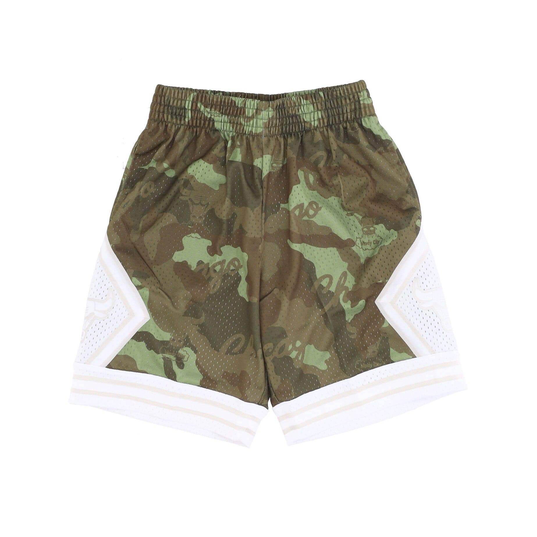 MITCHELL &amp; NESS Pantaloncino Basket Uomo Nba Ghost Green Camo Swingman Shorts Hardwood Classics Chibul Camo/green - 5