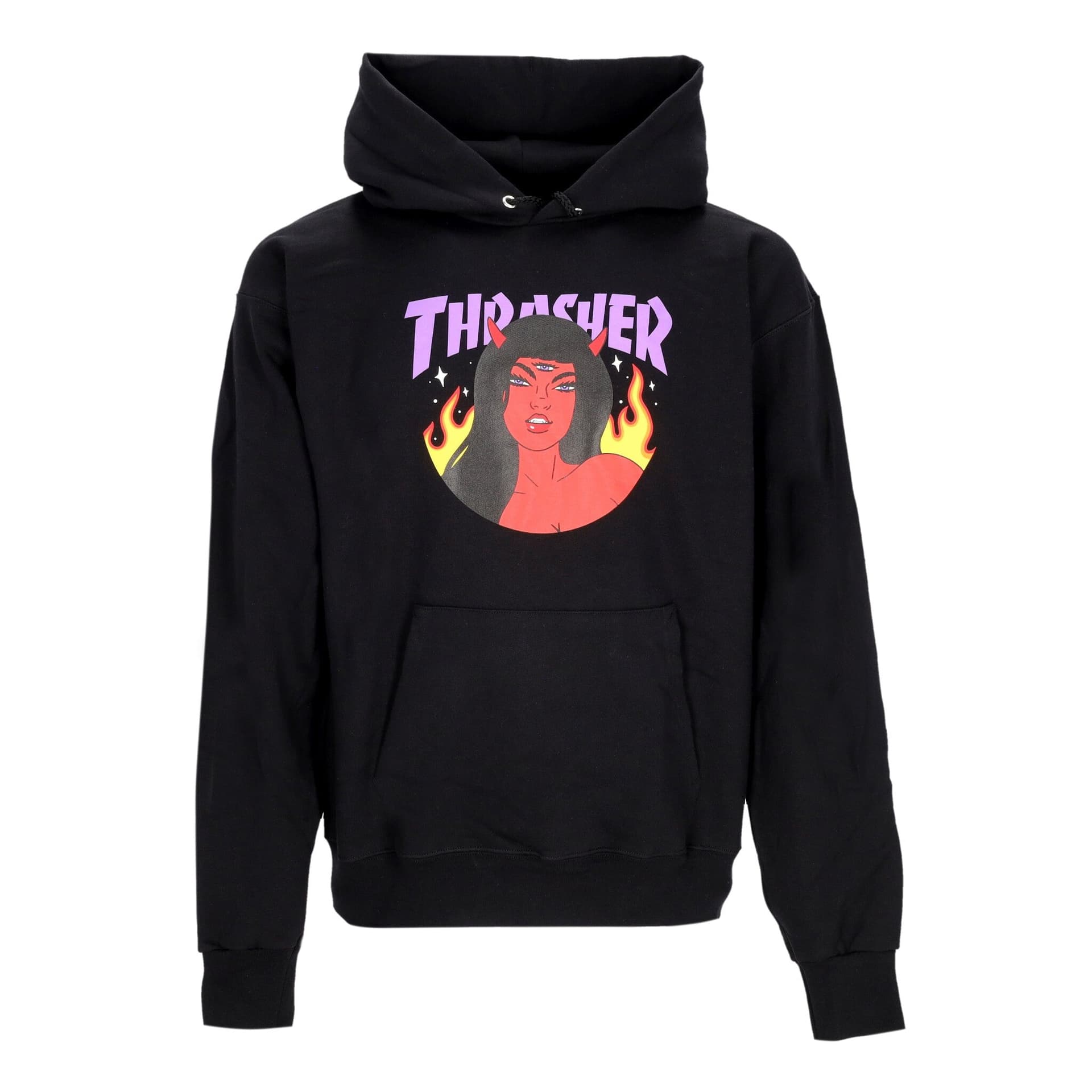 THRASHER Felpa Cappuccio Uomo Roja Hoodie Black - 3