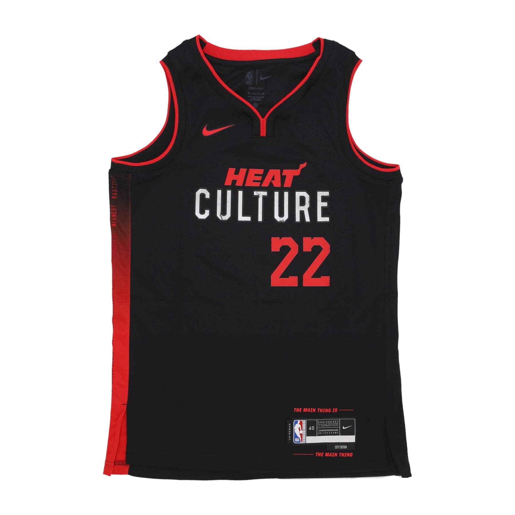 NIKE NBA Canotta Basket Uomo Nba City Edition Dri-fit Swingman Jersey No 22 Jimmy Butler Miahea Black - 3