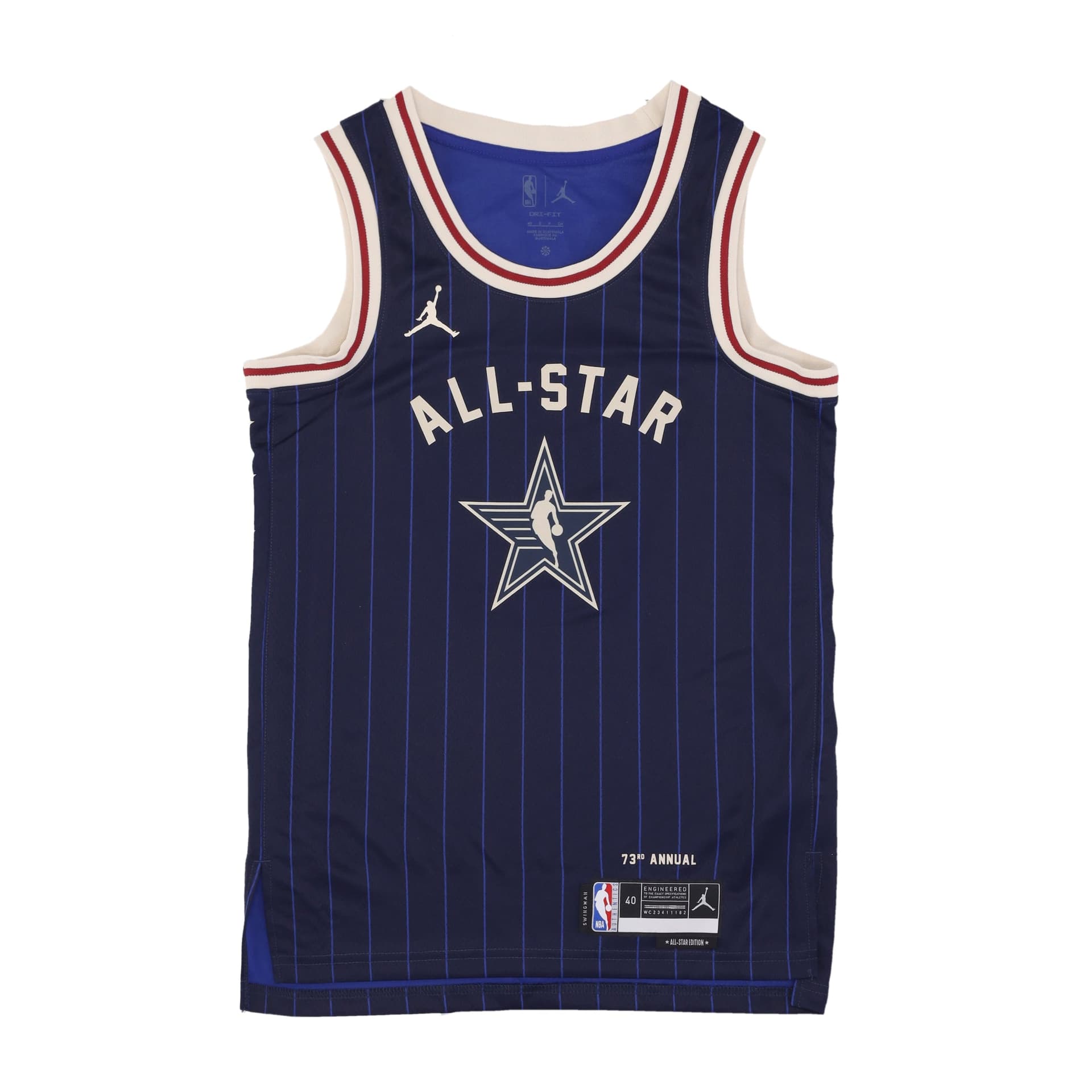 JORDAN NBA Canotta Basket Uomo Nba All Star Game 2024 Dri-fit Swingman Jersey  No 15 Nikola Jokic Team West College Navy - 3