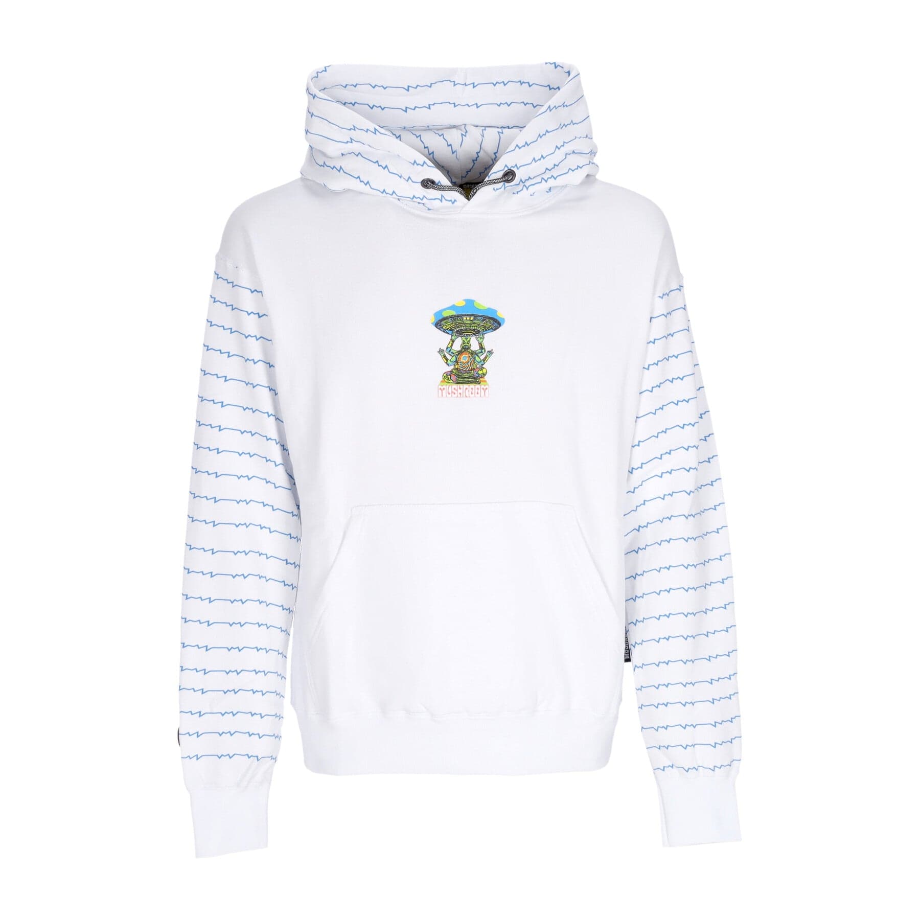 MUSHROOM Felpa Cappuccio Uomo Discovery Hoodie White - 3