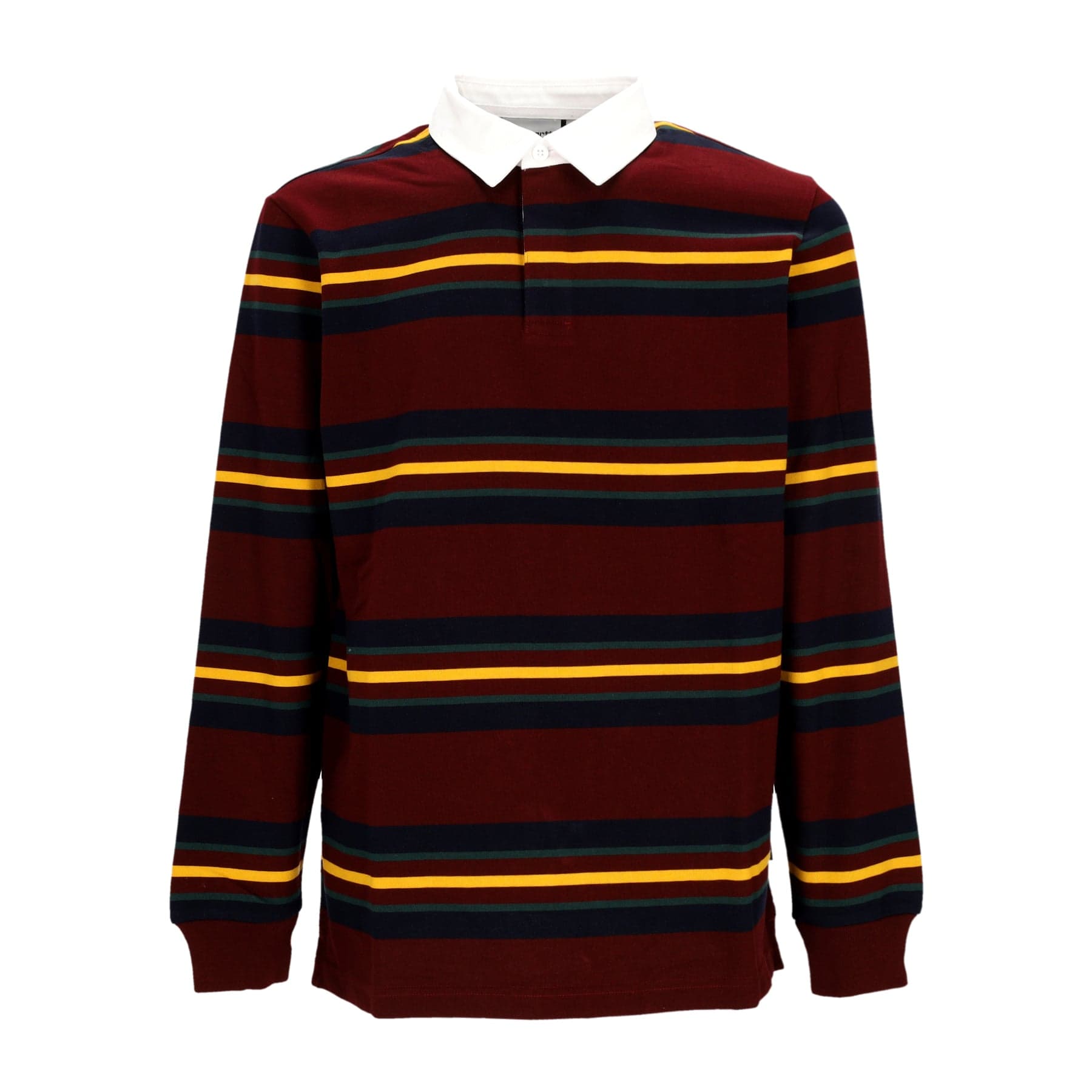 CARHARTT WIP Polo Manica Lunga Uomo L/s Oregon Rugby Shirt Starco Stripe/bordeaux - 3