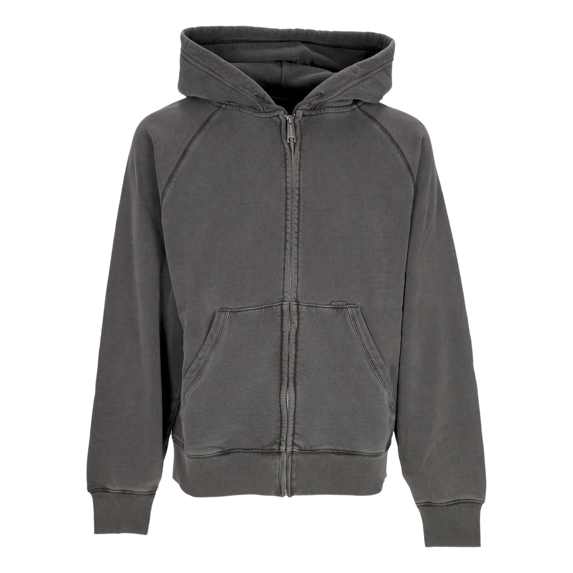CARHARTT WIP Felpa Cappuccio Zip Uomo Taos Hooded Jacket Flint Garment Dyed - 3