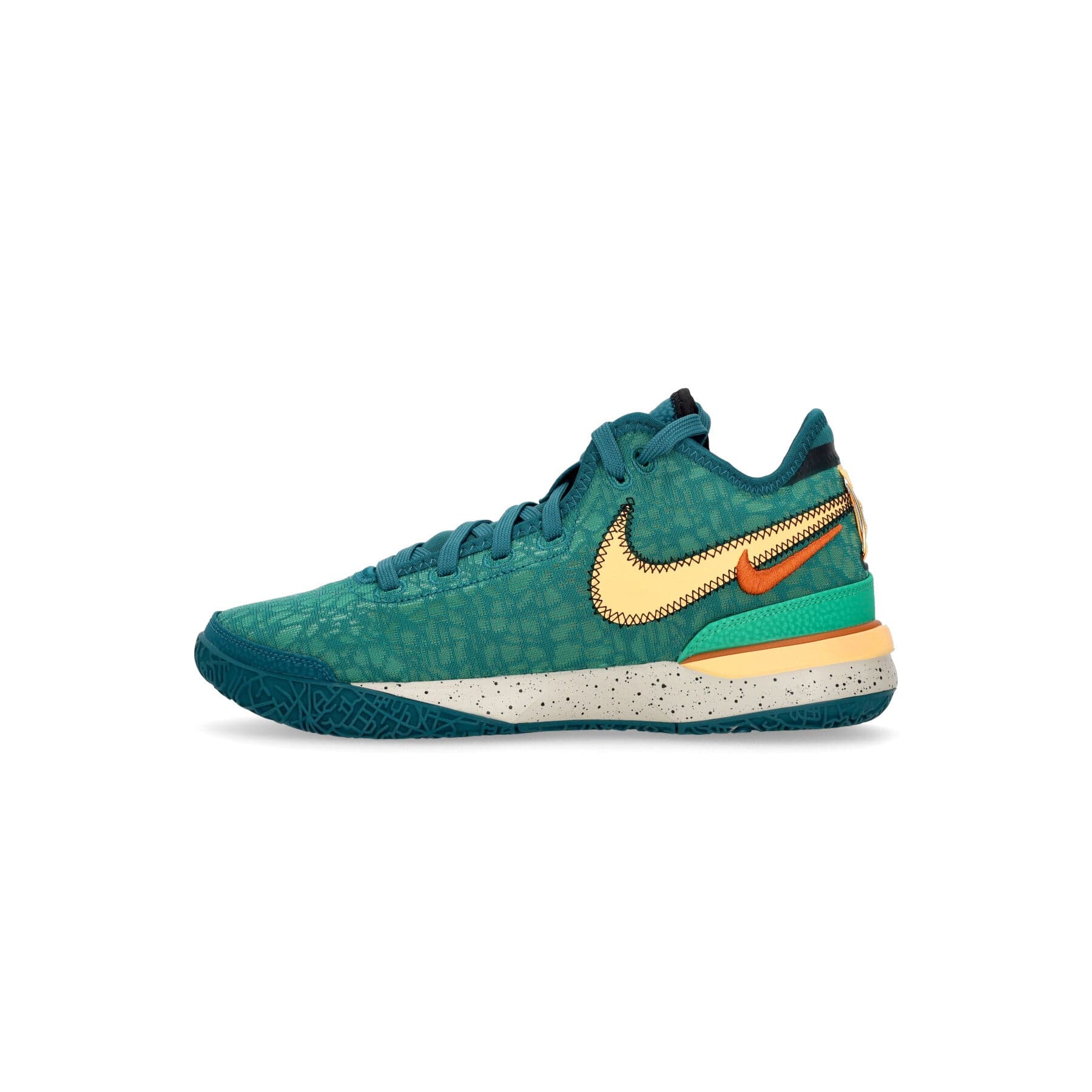 NIKE NBA Scarpa Basket Uomo Zoom Lebron Nxxt Gen Geode Teal/campfire Orange/melon Tint - 7