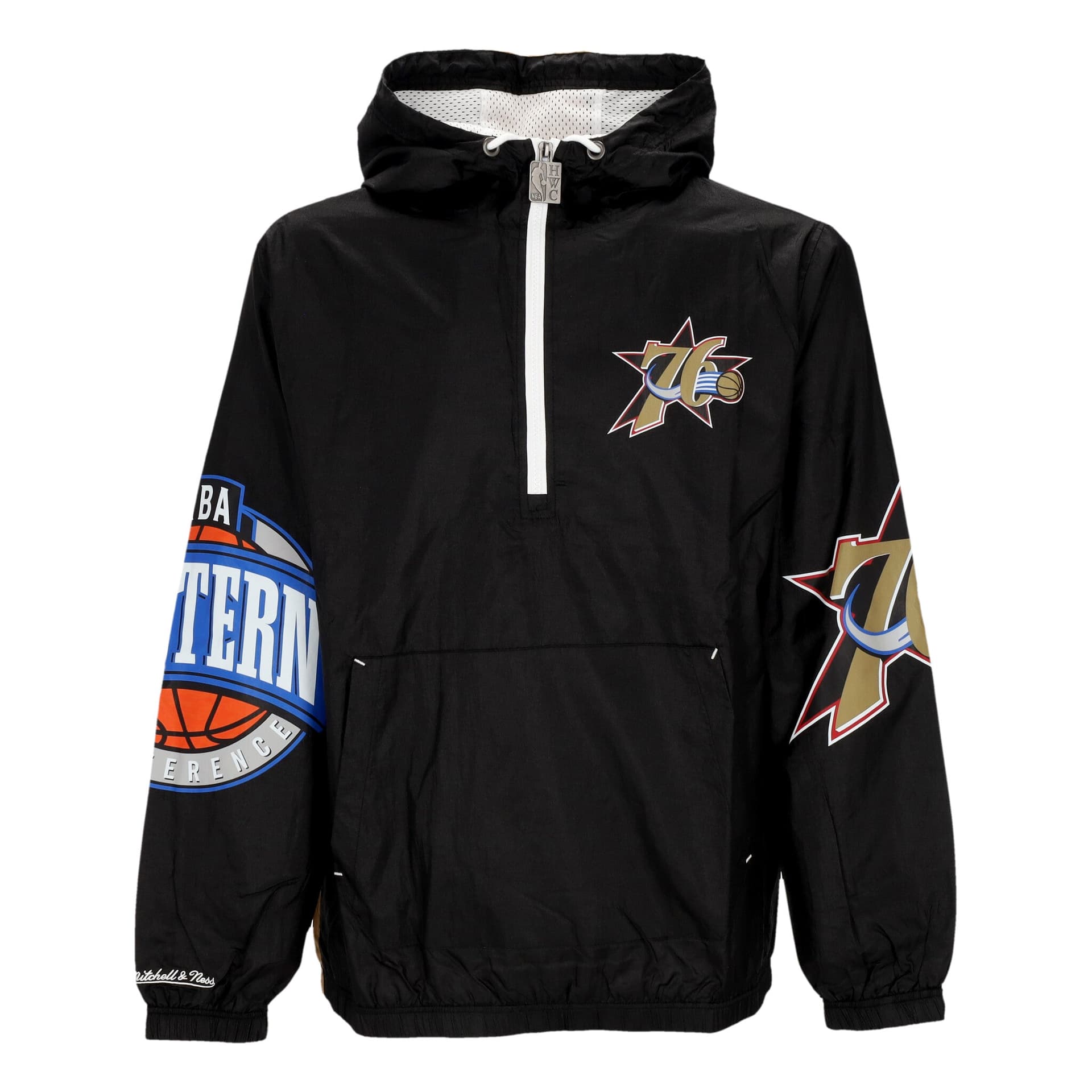 MITCHELL &amp; NESS Giacca a Vento Infilabile Uomo Nba Team Og 2.0 Anorak Windbreaker Phi76e Original Team Colors - 5