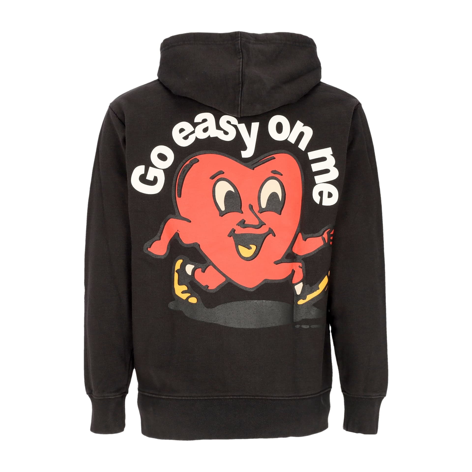 MARKET Felpa Cappuccio Uomo V-day Fragile Hoodie Washed Black - 3