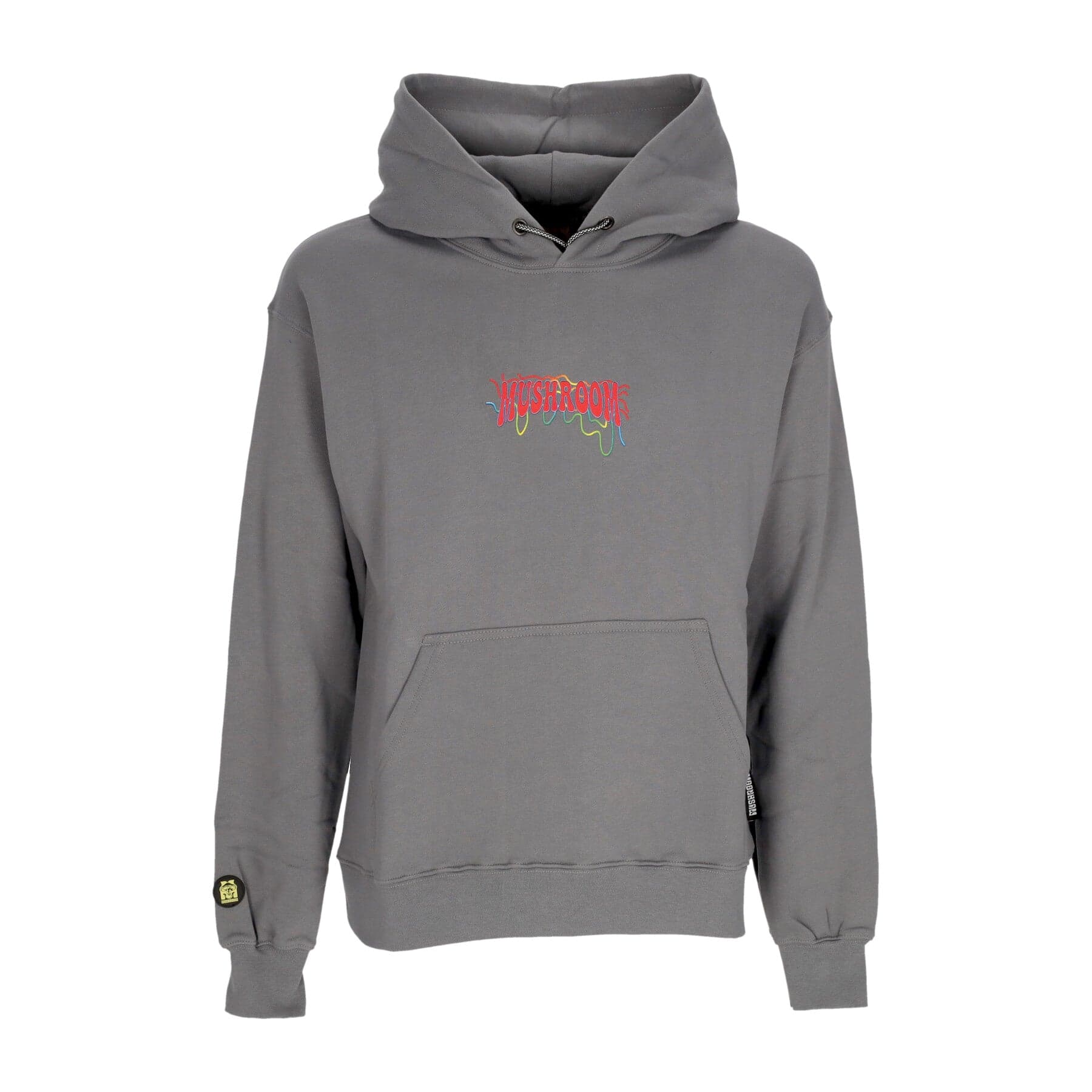 MUSHROOM Felpa Cappuccio Uomo Skate Cat Hoodie Grey - 3