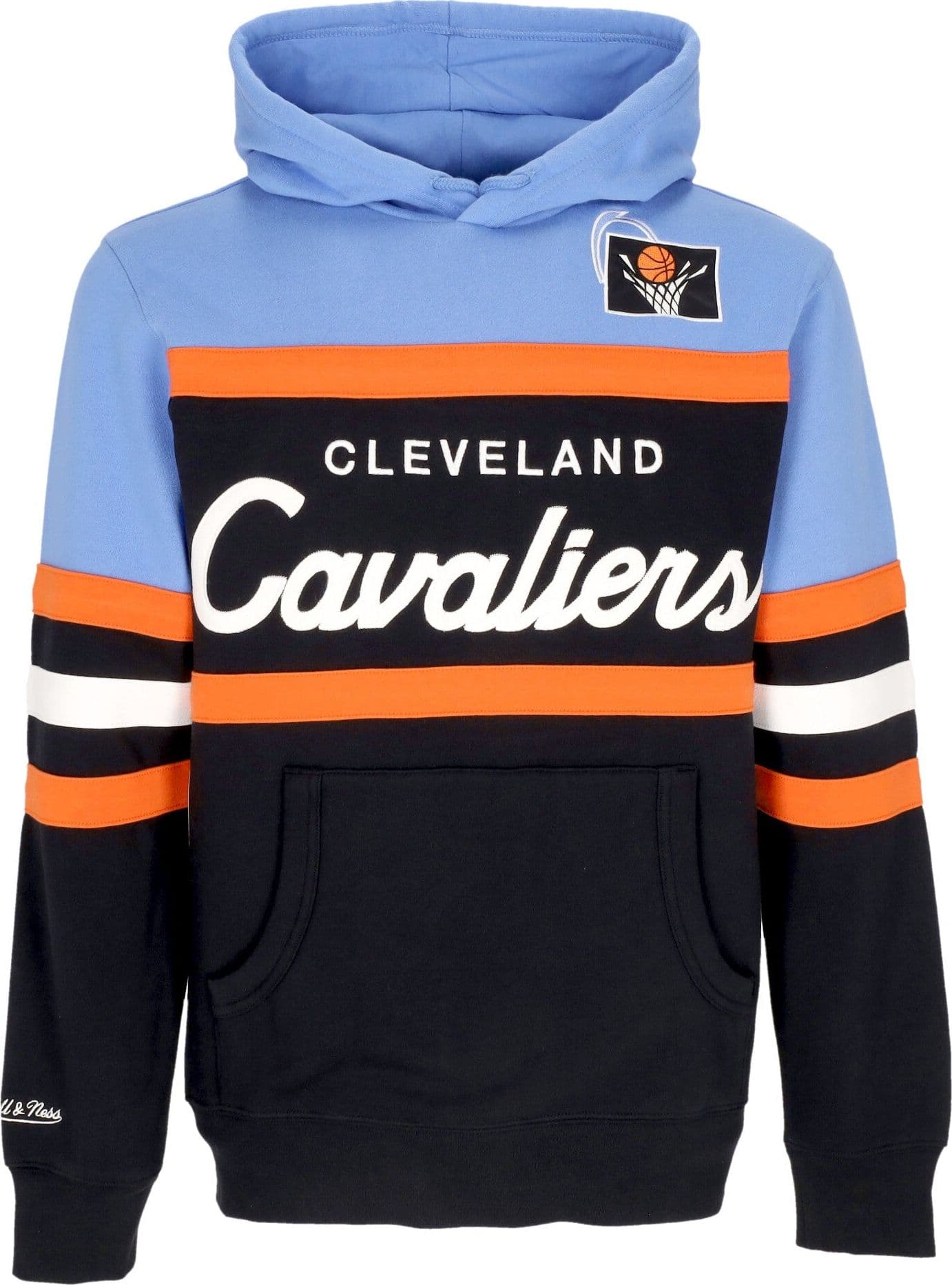 MITCHELL &amp; NESS Felpa Cappuccio Uomo Nba Head Coach Hoodie Clecav Original Team Colors – XL – Mitchell & Ness – giacca