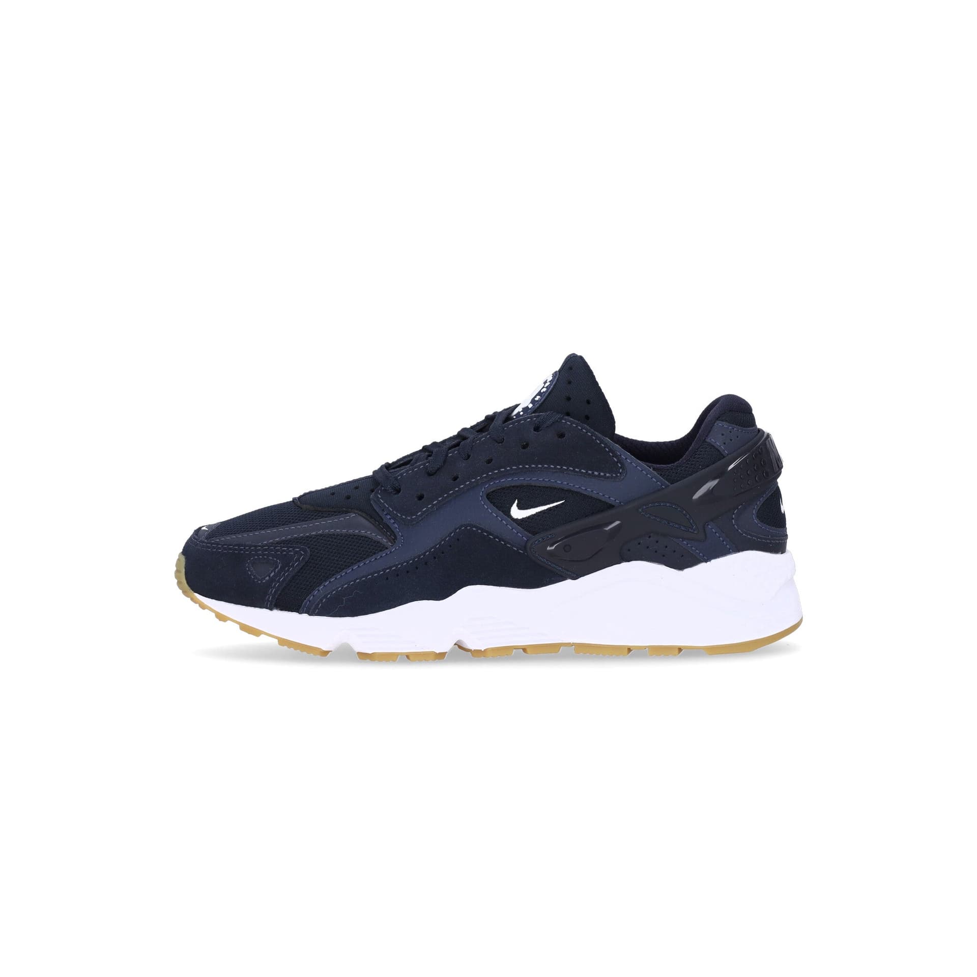 Nike Scarpa Bassa Uomo Air Huarache Runner Dark Obsidian/white/obsidian - 7