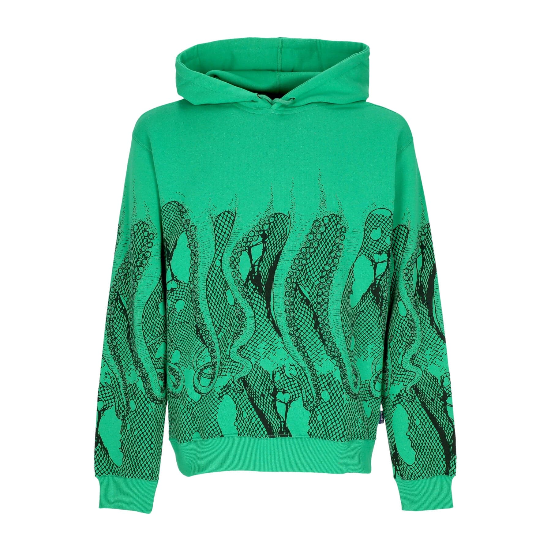 OCTOPUS Felpa Leggera Cappuccio Uomo Fishnet Hoodie Green - 3