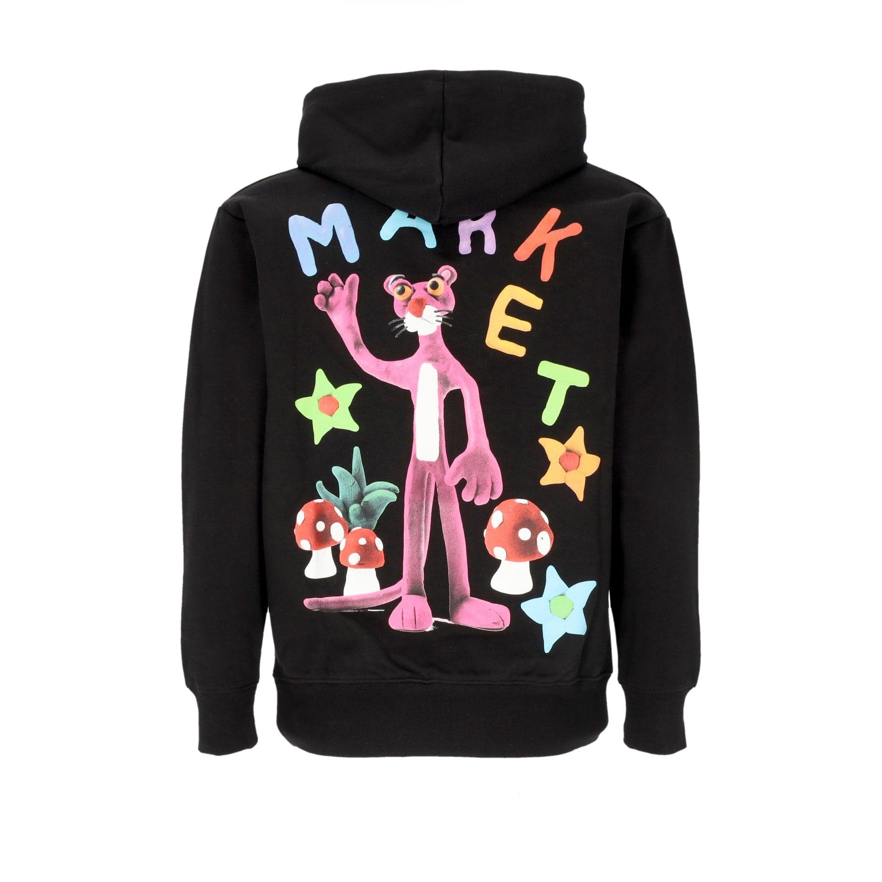 MARKET Felpa Cappuccio Uomo Nostalgia Hoodie X Pink Panther Black - 3