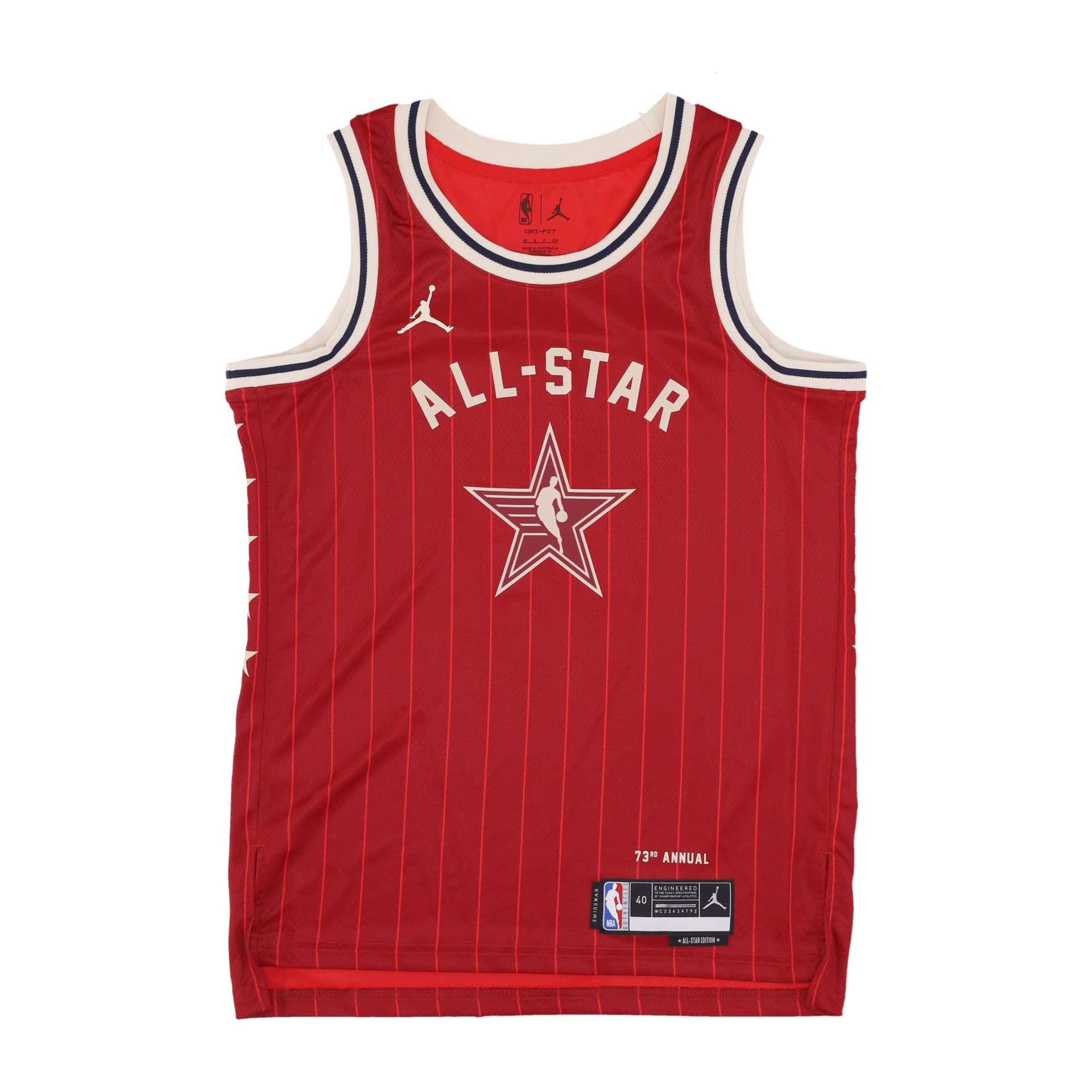 JORDAN NBA Canotta Basket Uomo Nba All Star Game 2024 Dri-fit Swingman Jersey No 34 Giannis Antetokounmpo Team East Team Crimson - 3