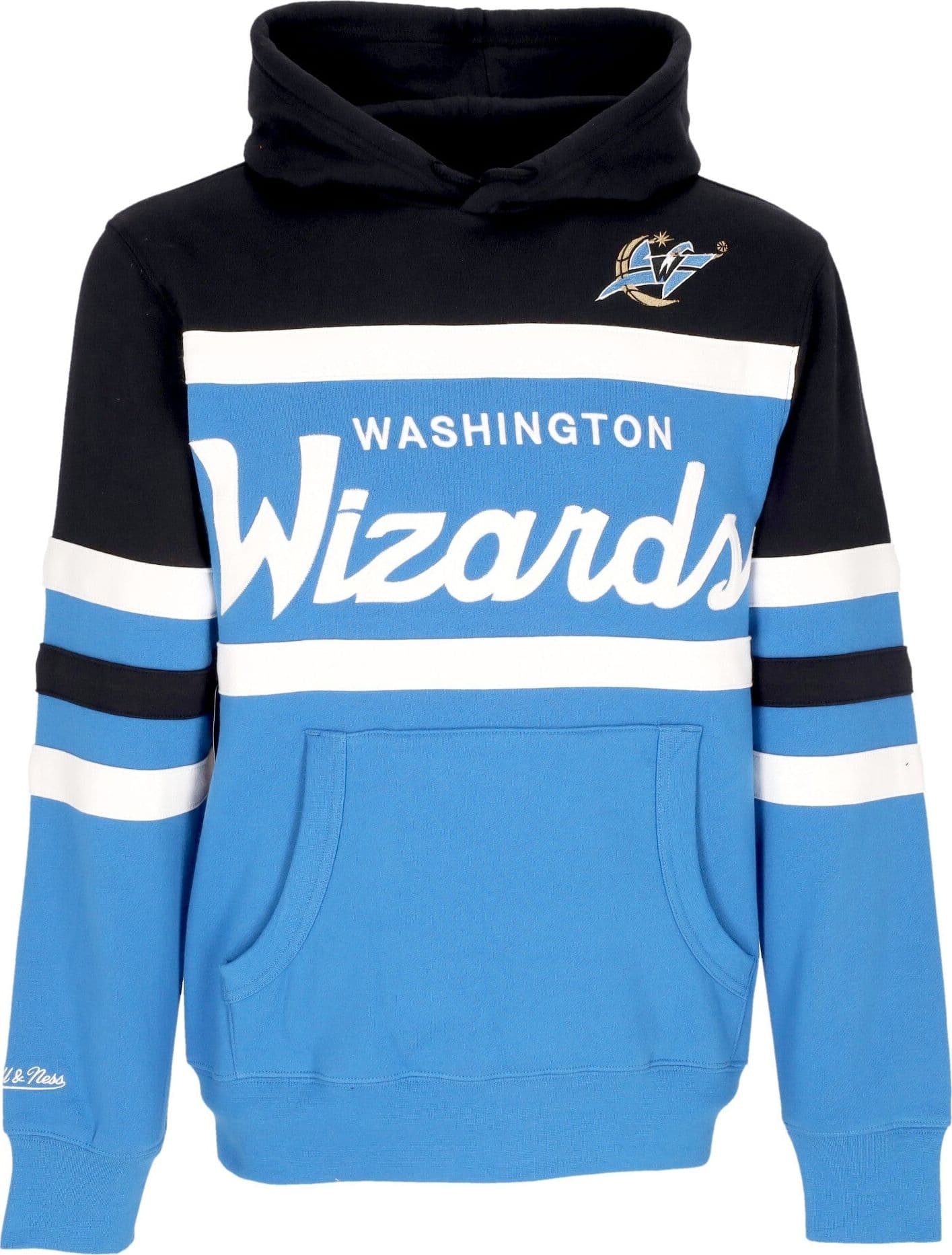 MITCHELL &amp; NESS Felpa Cappuccio Uomo Nba Head Coach Hoodie Waswiz Original Team Colors – Mitchell & Ness – giacca