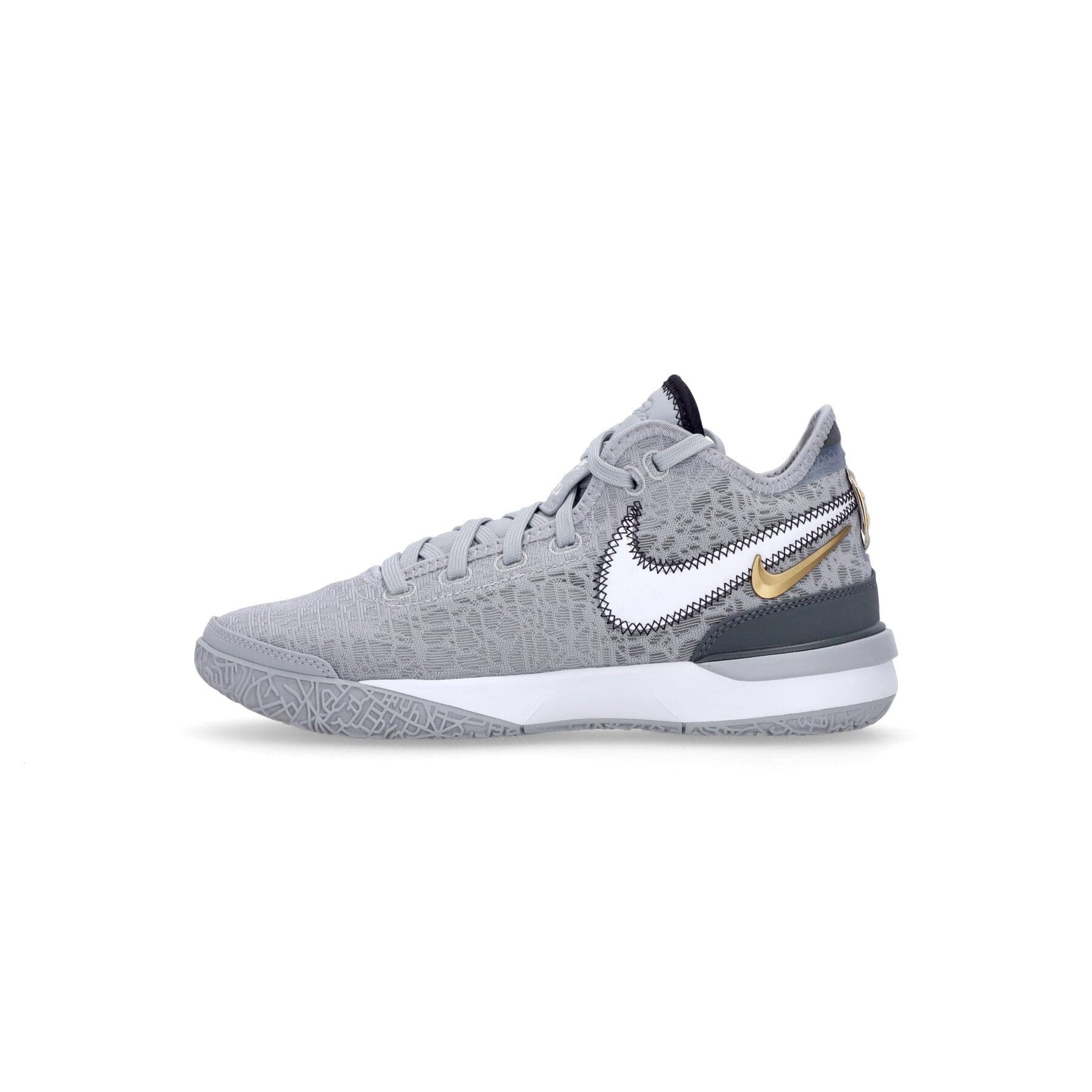 NIKE NBA Scarpa Basket Uomo Zoom Lebron Nxxt Gen Wolf Grey/white/iron Grey/black - 7