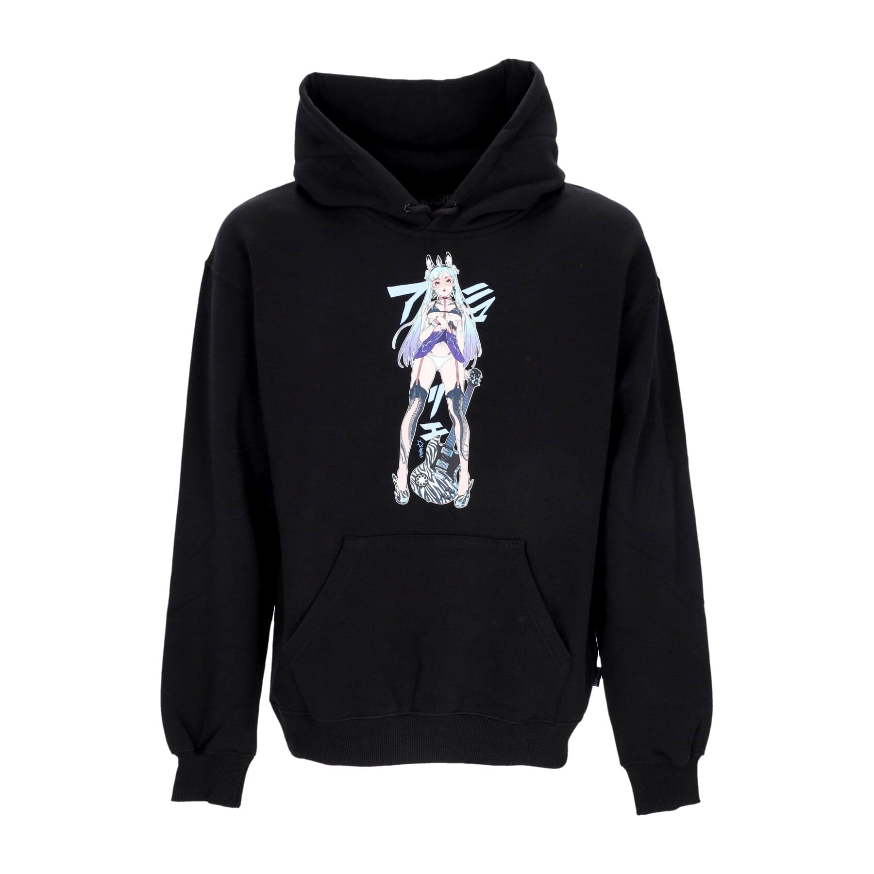 OCTOPUS Felpa Leggera Cappuccio Uomo Zebra Idol Hoodie Black - 3
