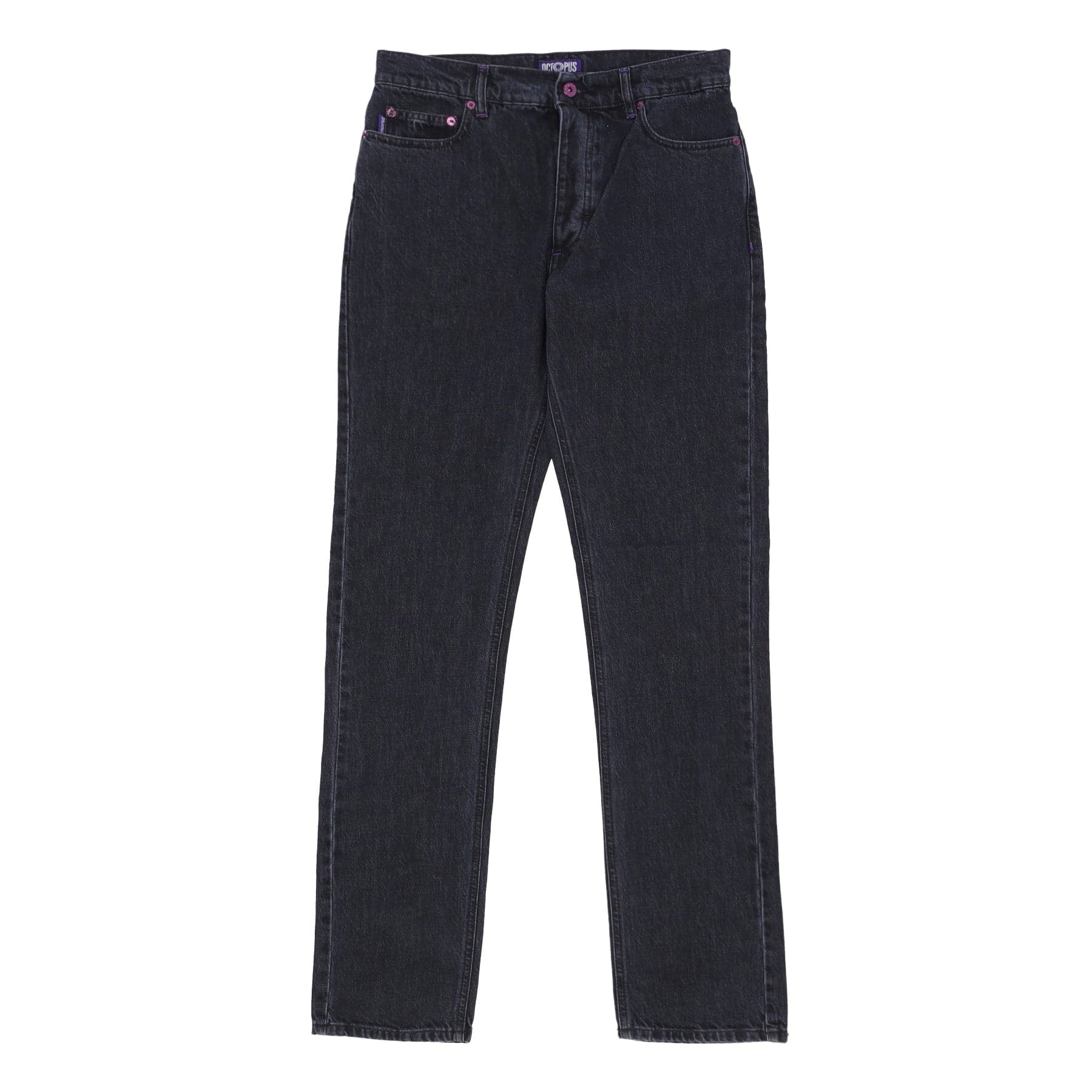 OCTOPUS Jeans Uomo Pocket Regular Denim Black - 3