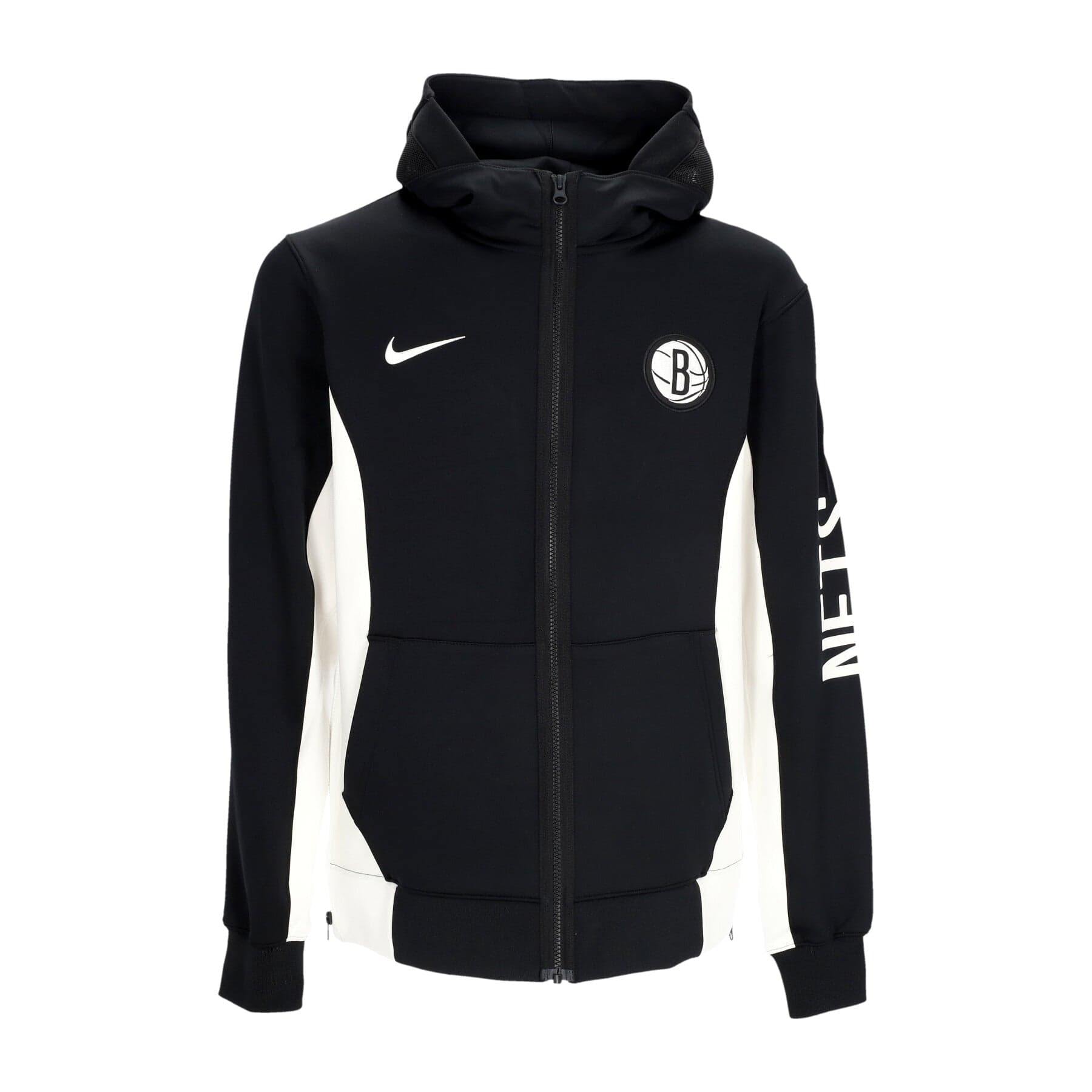 NIKE NBA Giacca Tuta Cappuccio Uomo Nba Showtime Dri-fit Full-zip Hoodie Bronet Black/white/white/white - 3