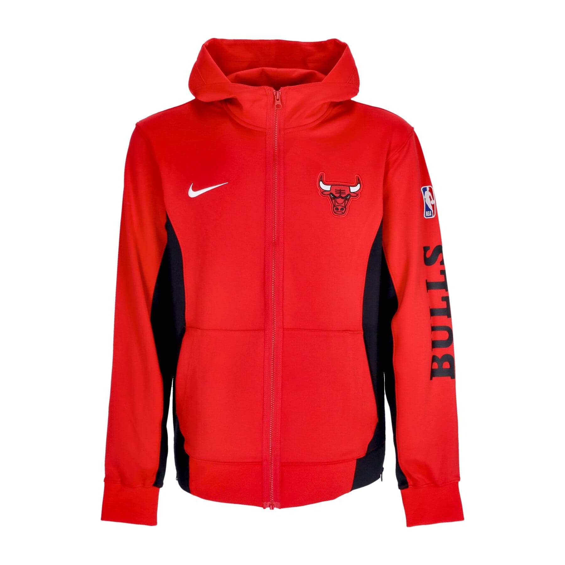 NIKE NBA Giacca Tuta Cappuccio Uomo Nba Showtime Dri-fit Full-zip Hoodie Chibul University Red/black/black/white - 3