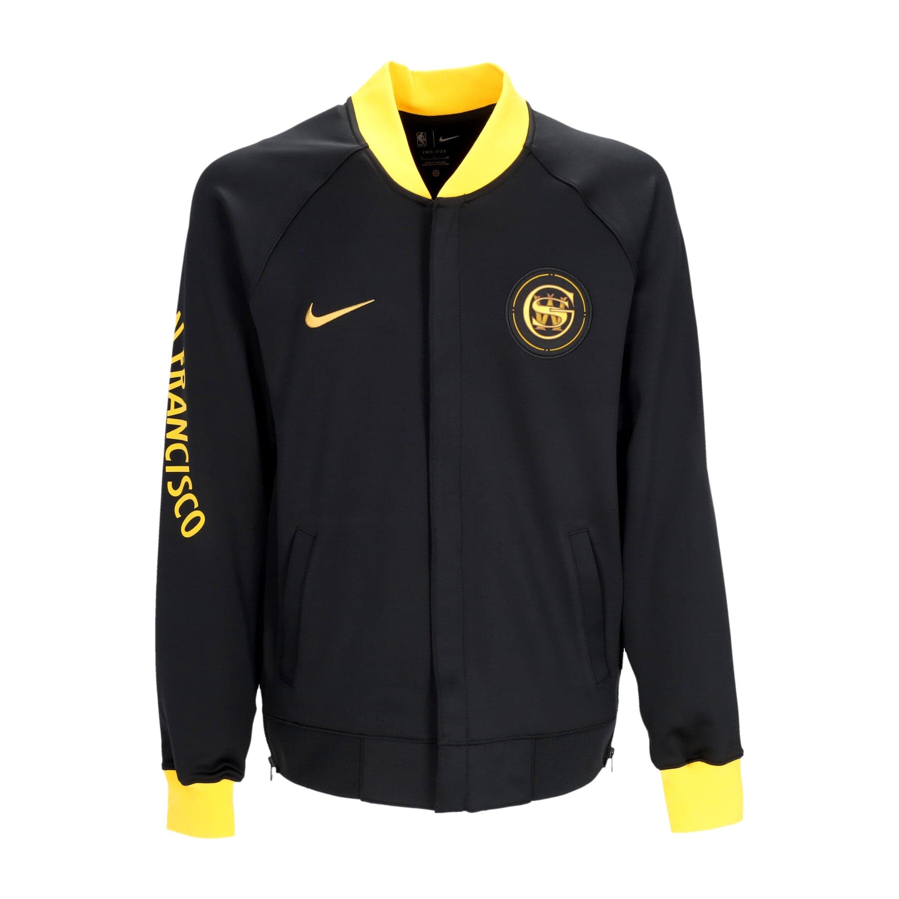 NIKE NBA Felpa College Uomo Nba City Edition Showtime Dri-fit Full-zip Jacket Golwar Black/ochre/amarillo/ochre - 3