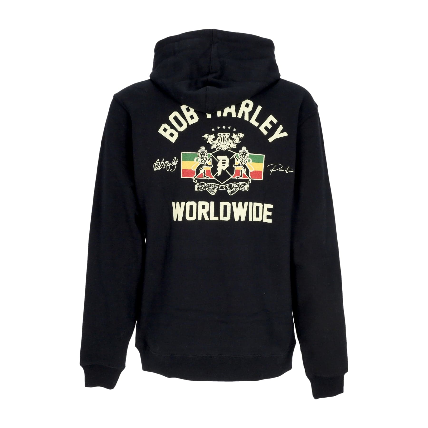 PRIMITIVE Felpa Cappuccio Uomo Heritage Hoodie X Bob Marley Black