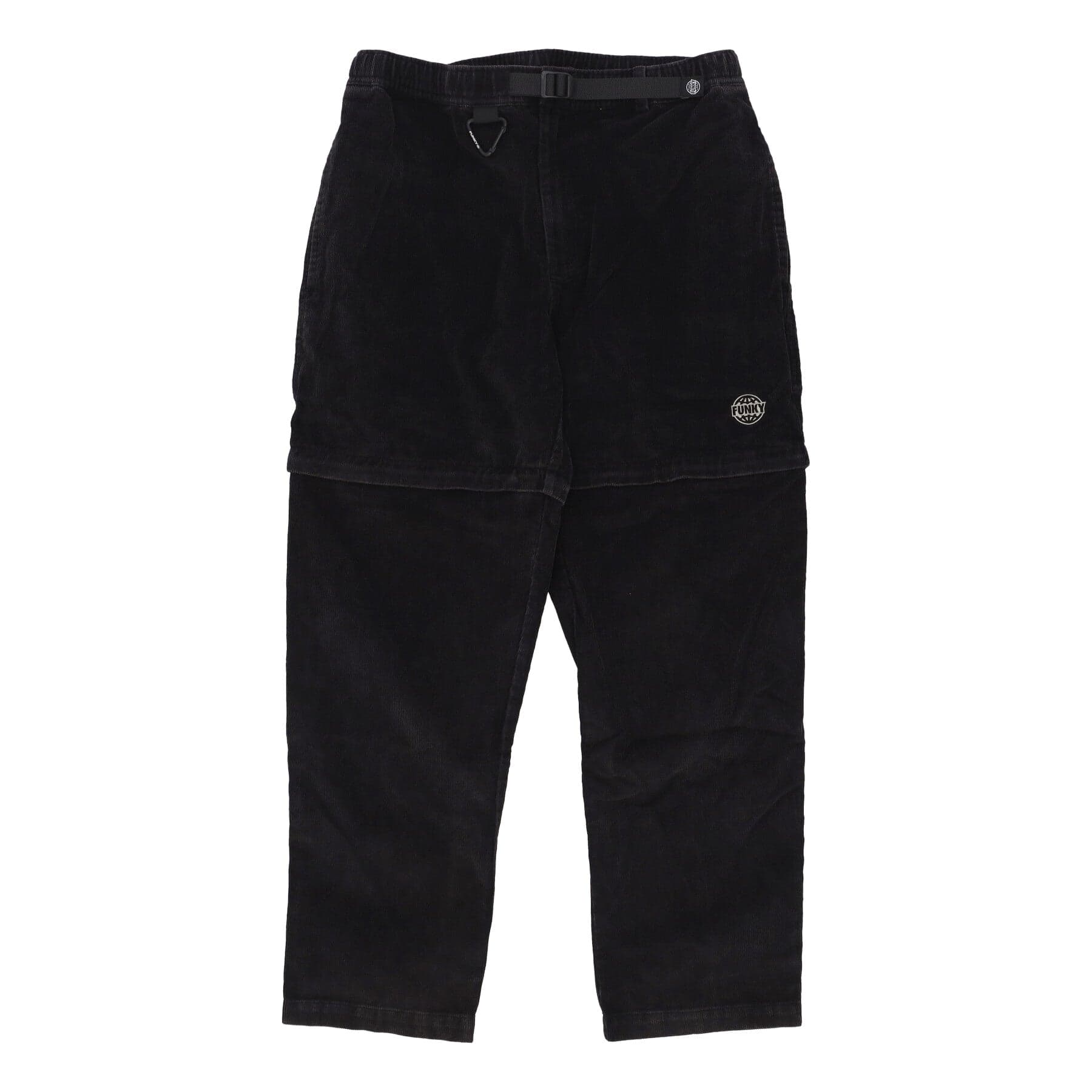 FUNKY Pantalone Lungo Uomo Round Corduroy Trousers Washed Black - 3