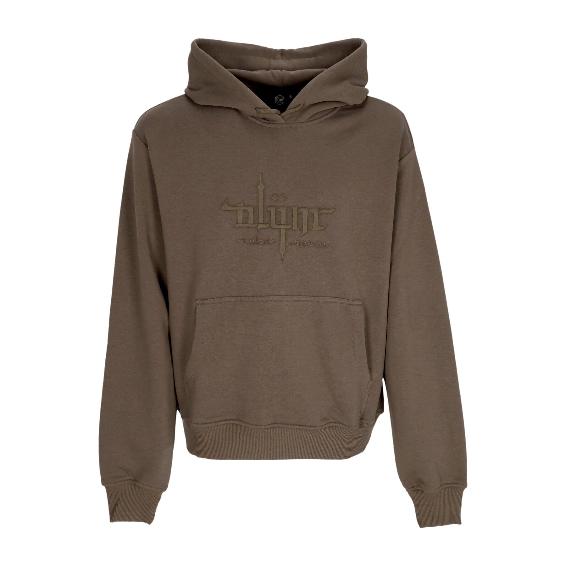 DOLLY NOIRE Felpa Leggera Cappuccio Uomo Hoodie X Luca Barcellona Graphite - 3