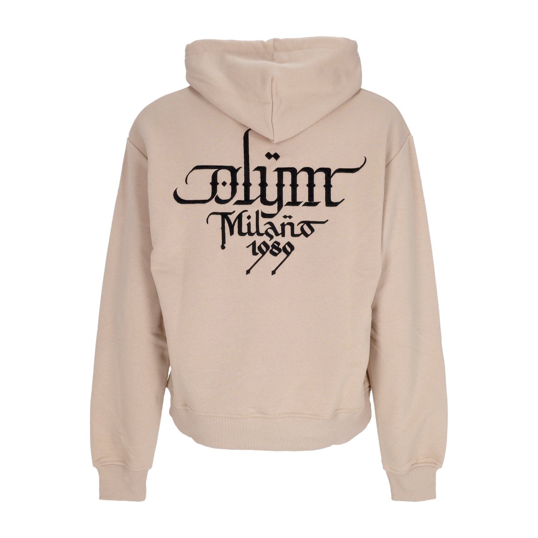 DOLLY NOIRE Felpa Leggera Cappuccio Uomo Hoodie X Luca Barcellona Beige - 3