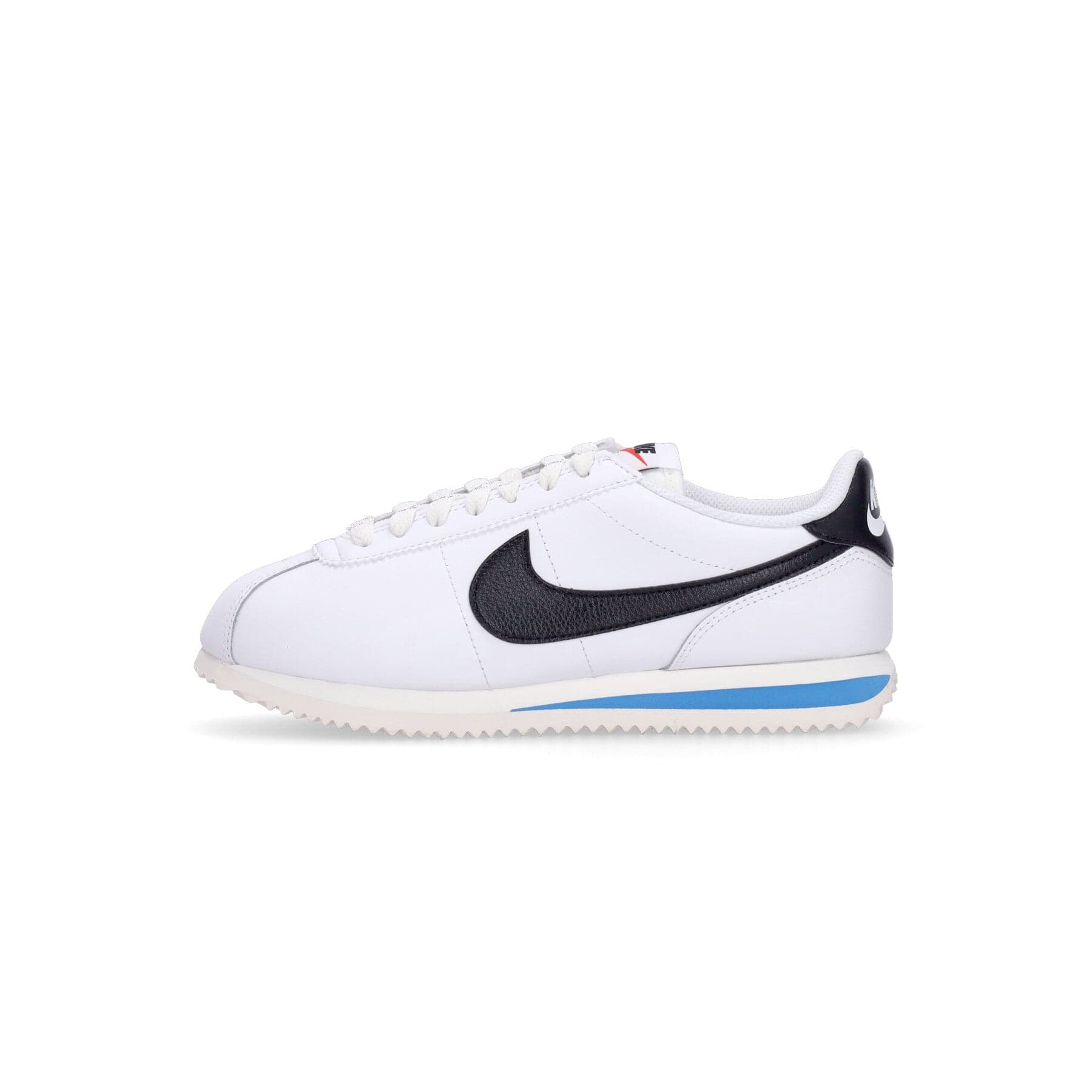 Nike Scarpa Bassa Donna W Cortez Leather White/black/lt Photo Blue/sail - 6