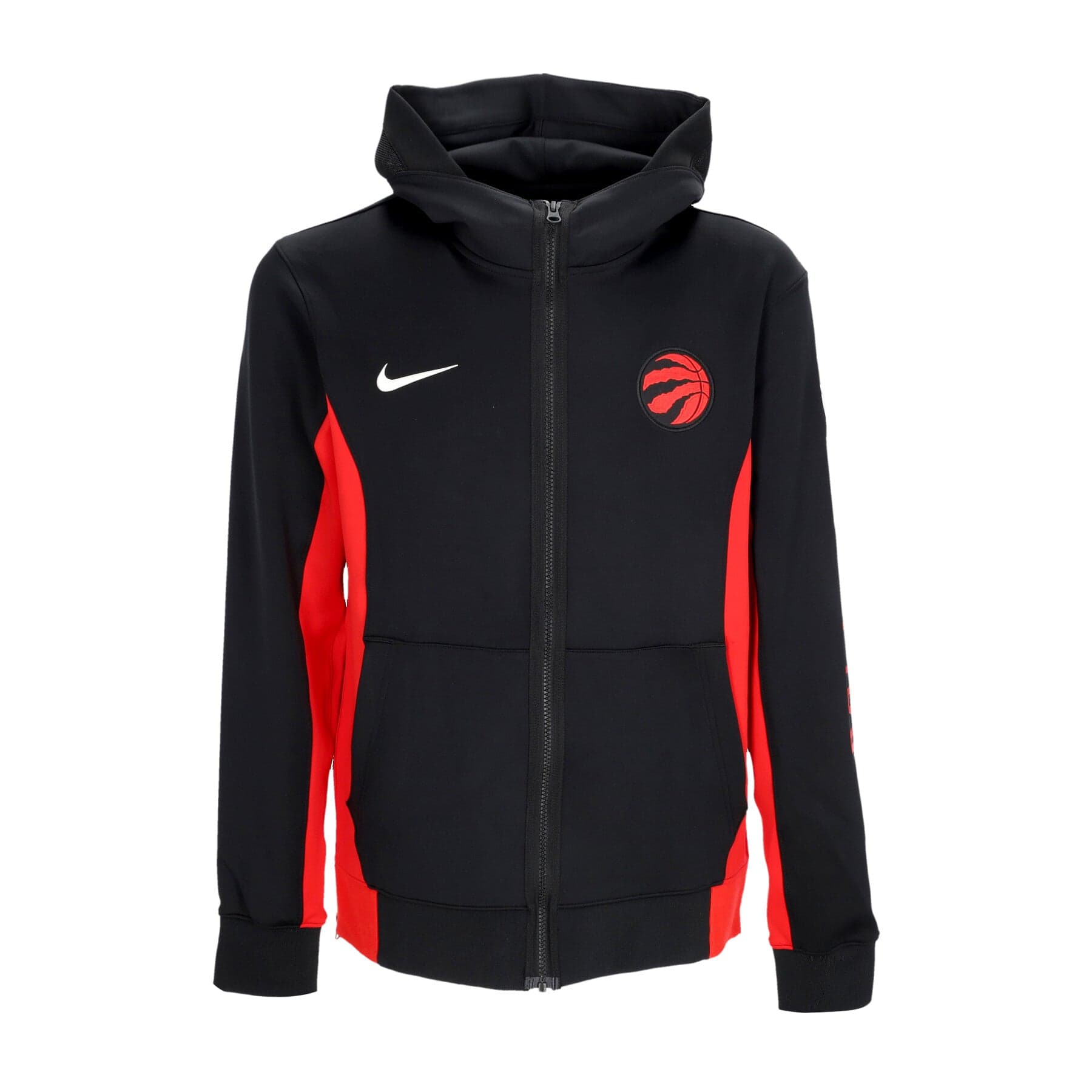 NIKE NBA Giacca Tuta Cappuccio Uomo Nba Dri-fit Showtime Full-zip Hoodie Torrap Black/university Red/white