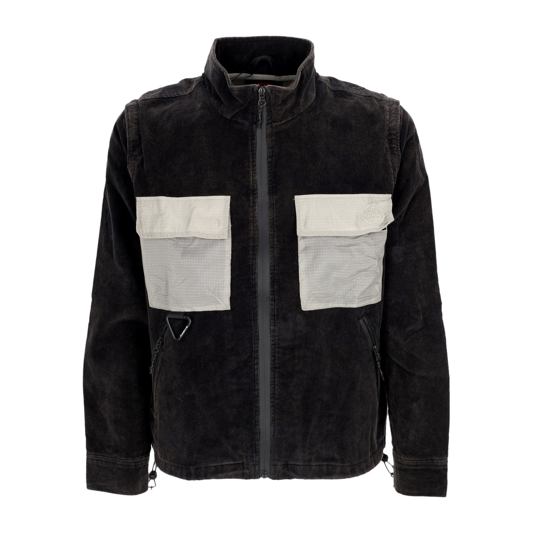 FUNKY Giubbotto Uomo Round Corduroy Jacket Washed Black - 3