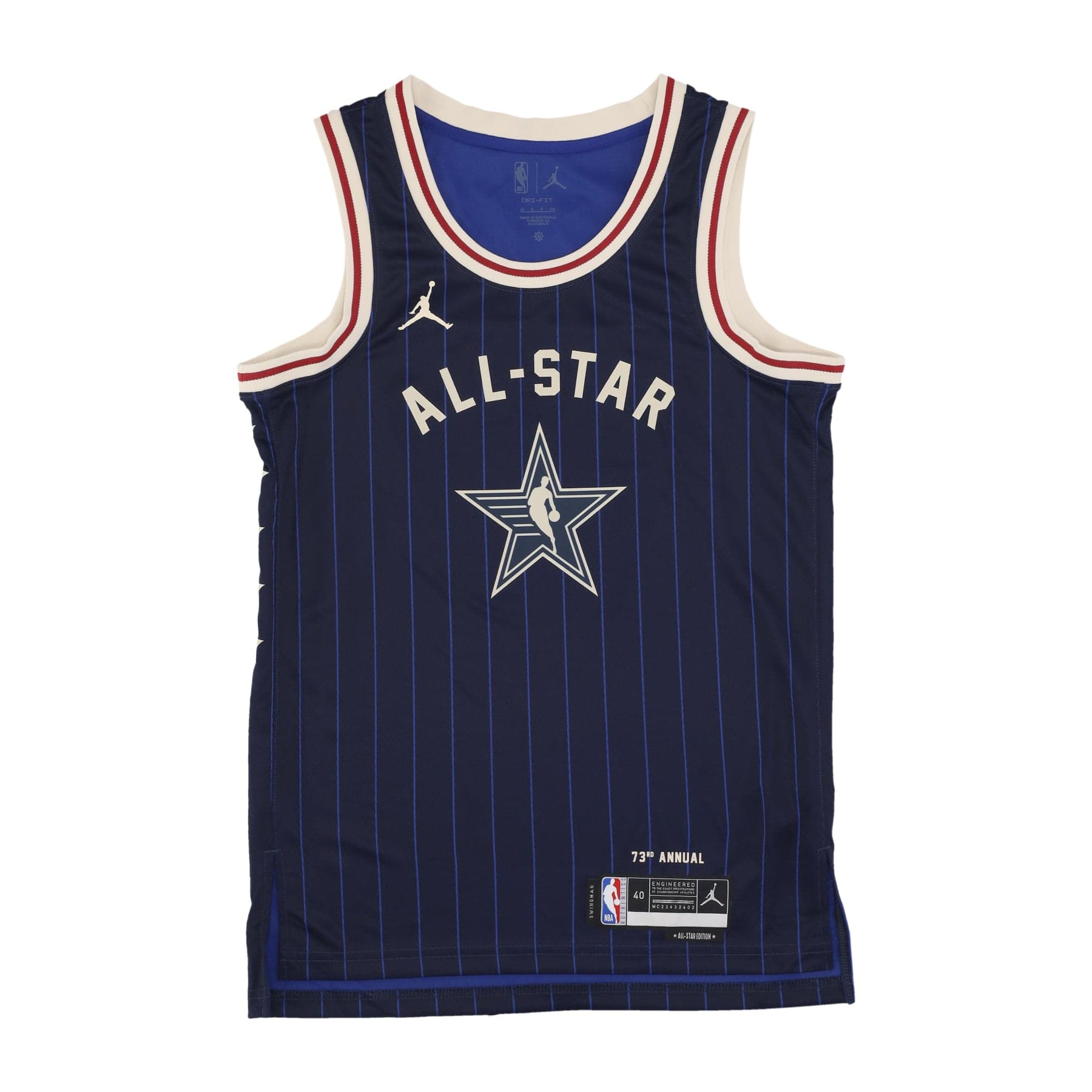 JORDAN NBA Canotta Basket Uomo Nba All Star Game 2024 Dri-fit Swingman Jersey No 34 Giannis Antetokounmpo Team East College Navy - 3