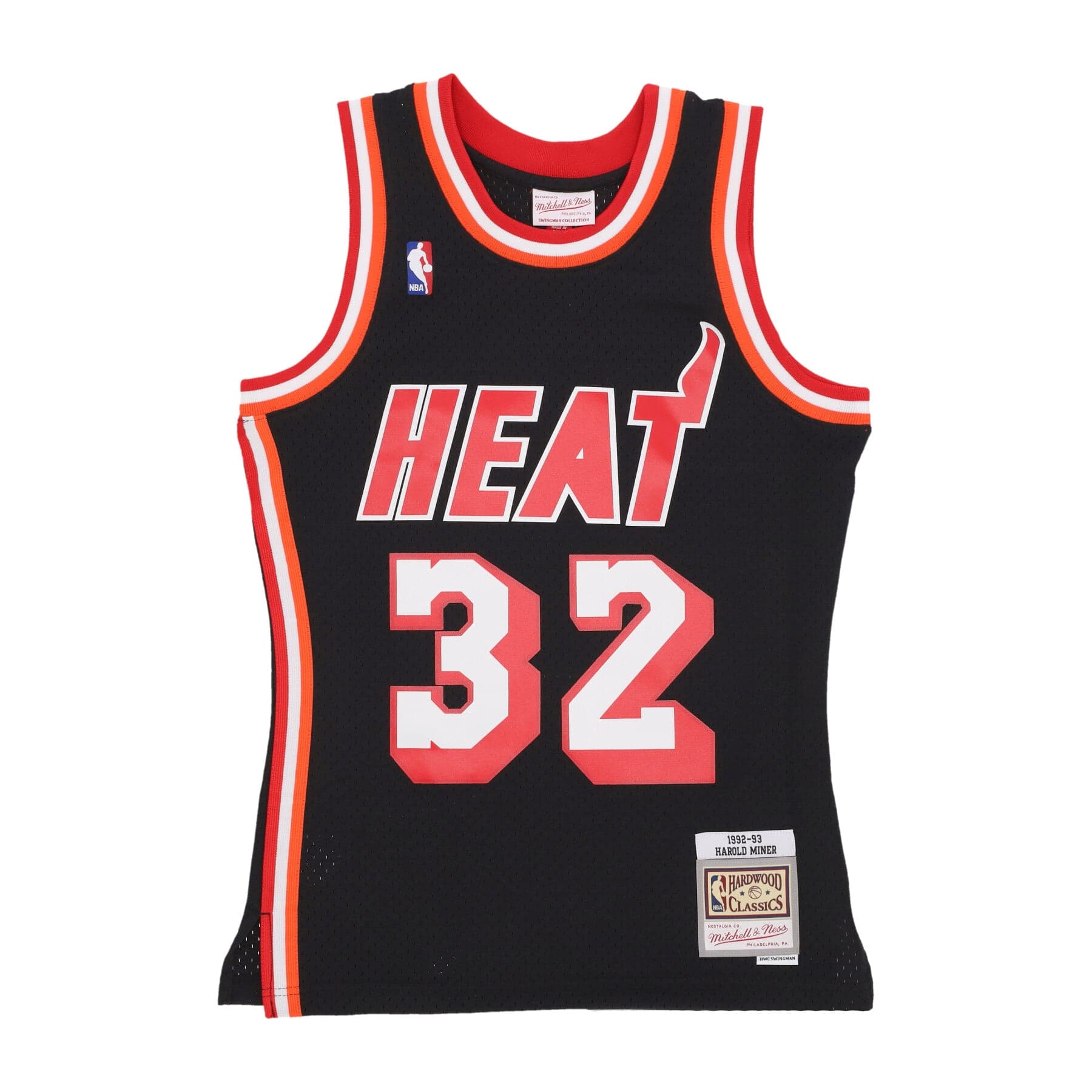 MITCHELL &amp; NESS Canotta Basket Uomo Nba Dark Jersey 1992 No 32 Harold Miner Miahea Original Team Colors - 3