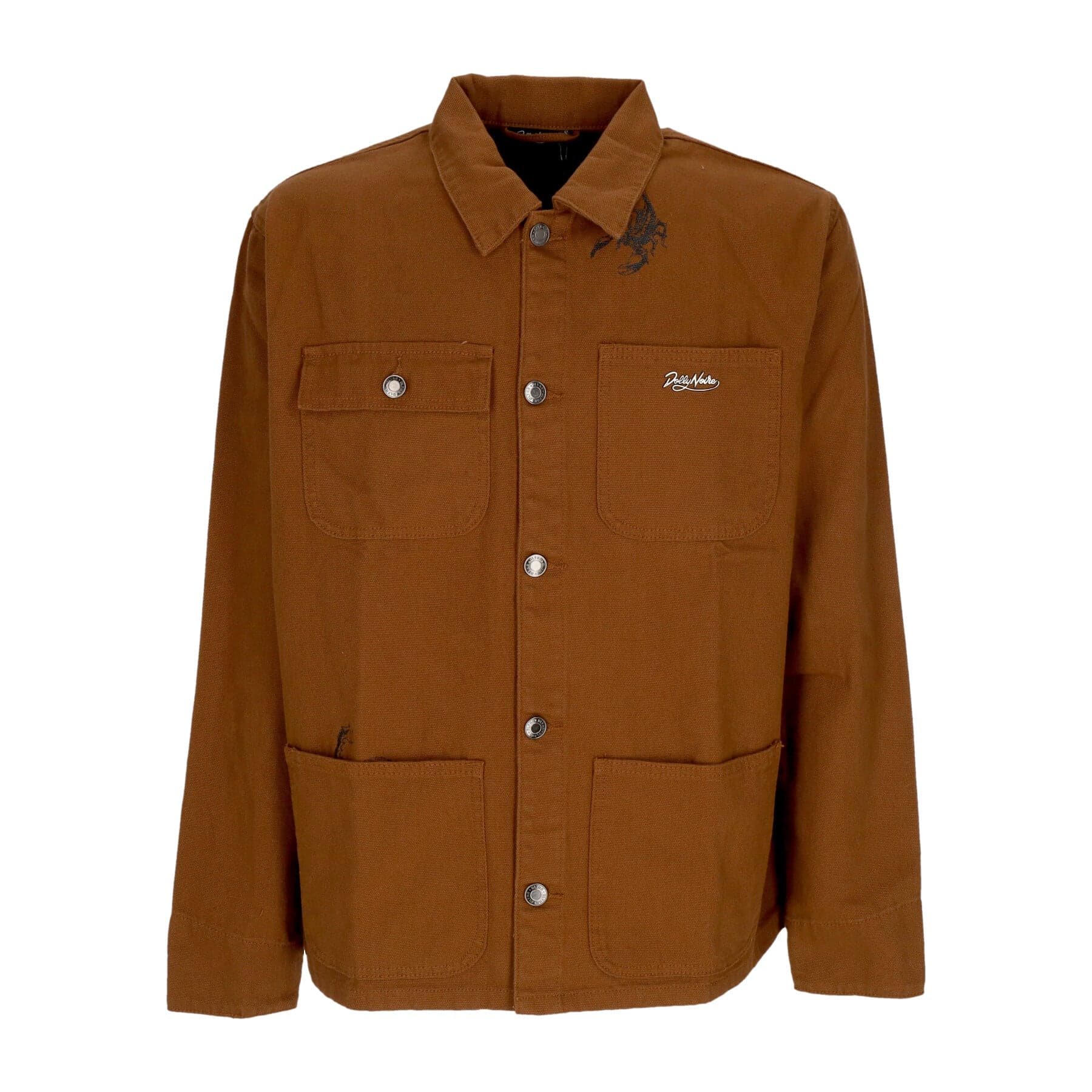 DOLLY NOIRE Giacca Workwear Uomo Desert Skull Site Jacket Beige - 5