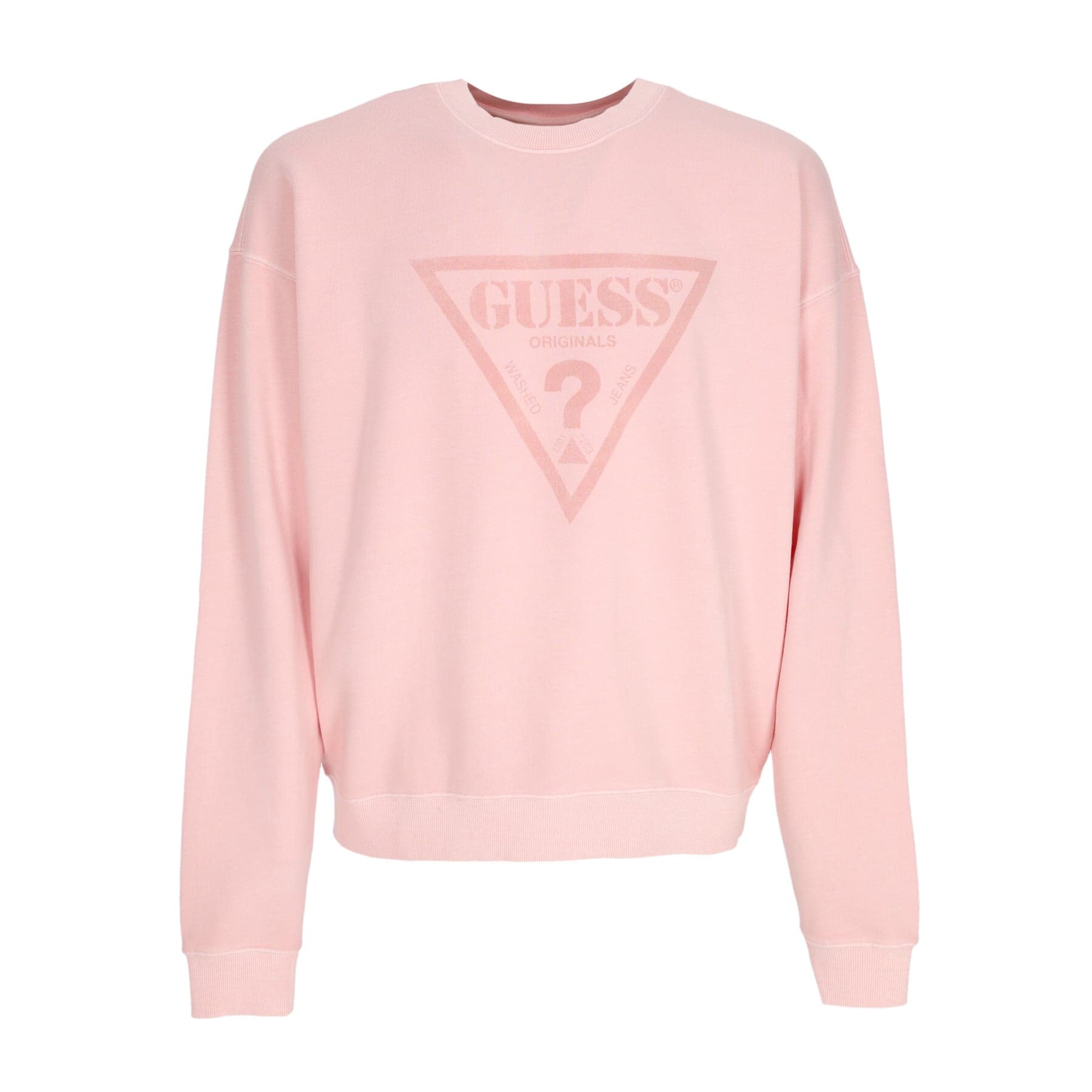 GUESS ORIGINALS Felpa Girocollo Uomo Go Vintage Triangle Crewneck Blush Cotton Multi - 4