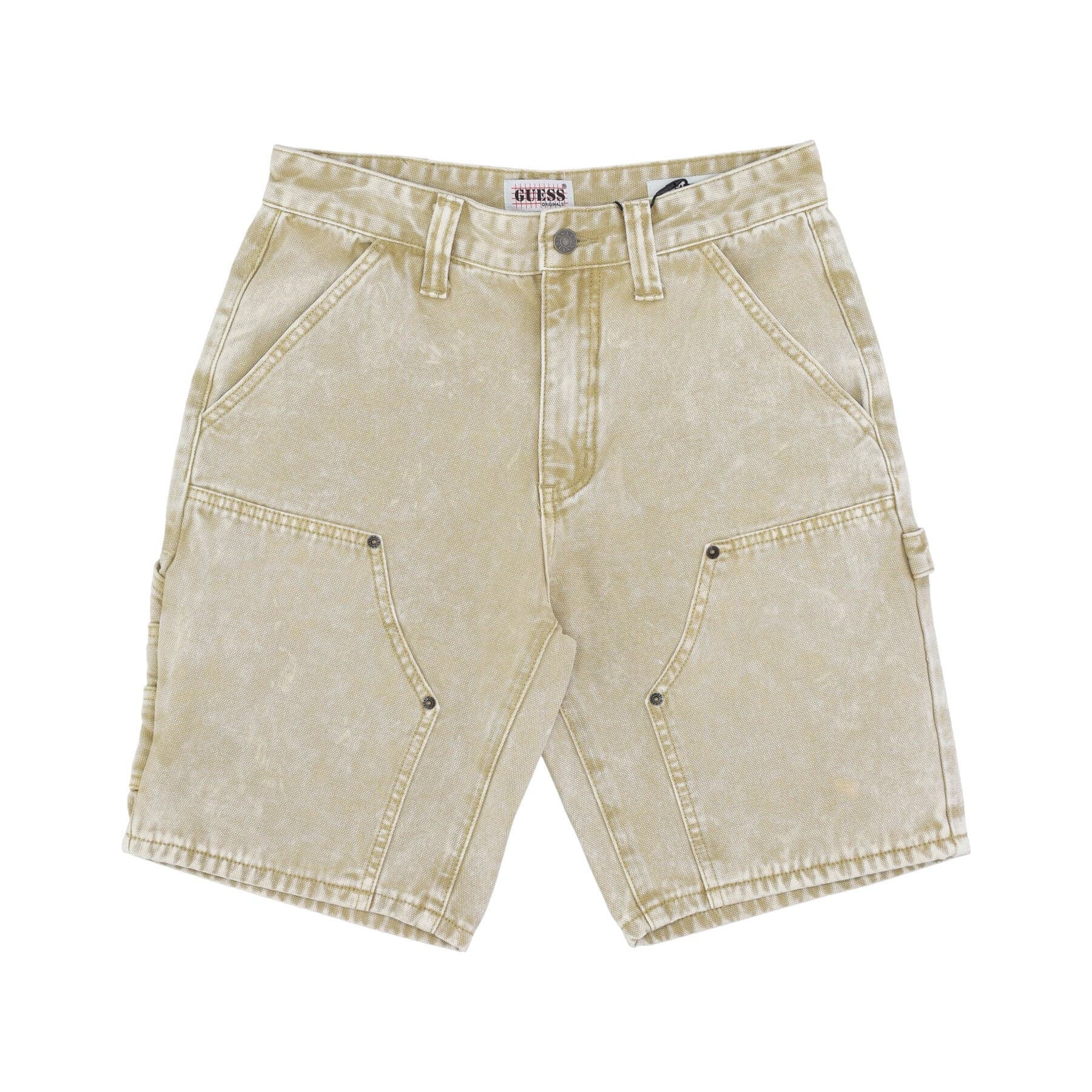 GUESS ORIGINALS Jeans Corto Uomo Go Aged Carpenter Short Go Aged White - 5