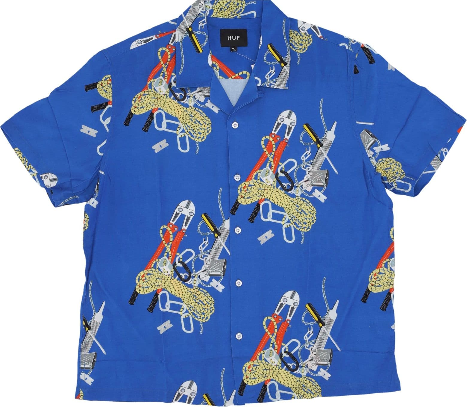 HUF Camicia Manica Corta Uomo Skidrokyo Resort Top Royal – maglia