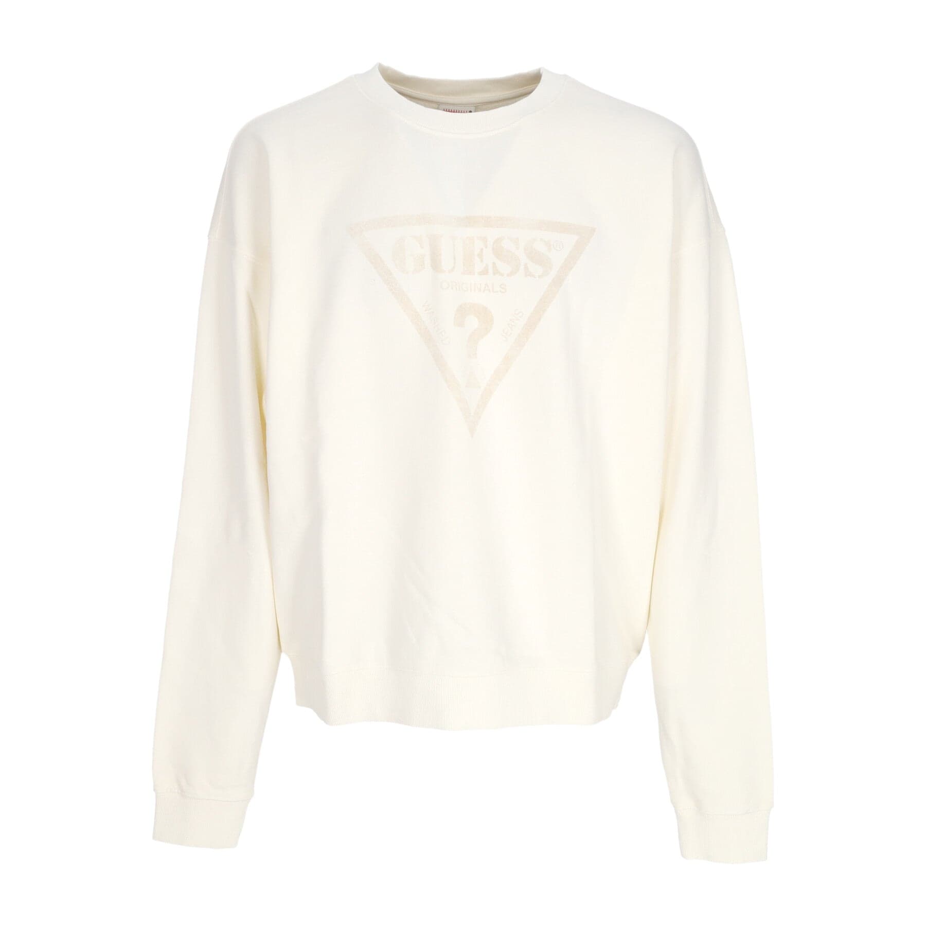 GUESS ORIGINALS Felpa Girocollo Uomo Go Vintage Triangle Crewneck Sandy Shore - 3