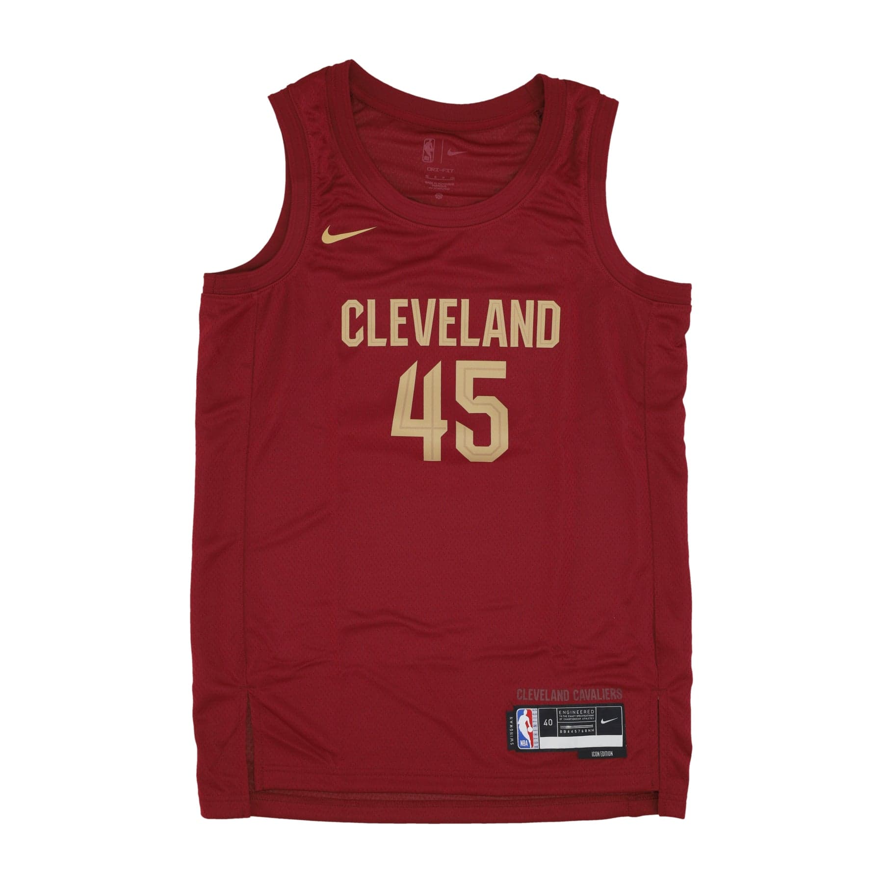NIKE NBA Canotta Basket Uomo Nba Icon Edition 2022/23 Dri-fit Jersey No 45 Mitchell Donovn Clecav Team Red - 3