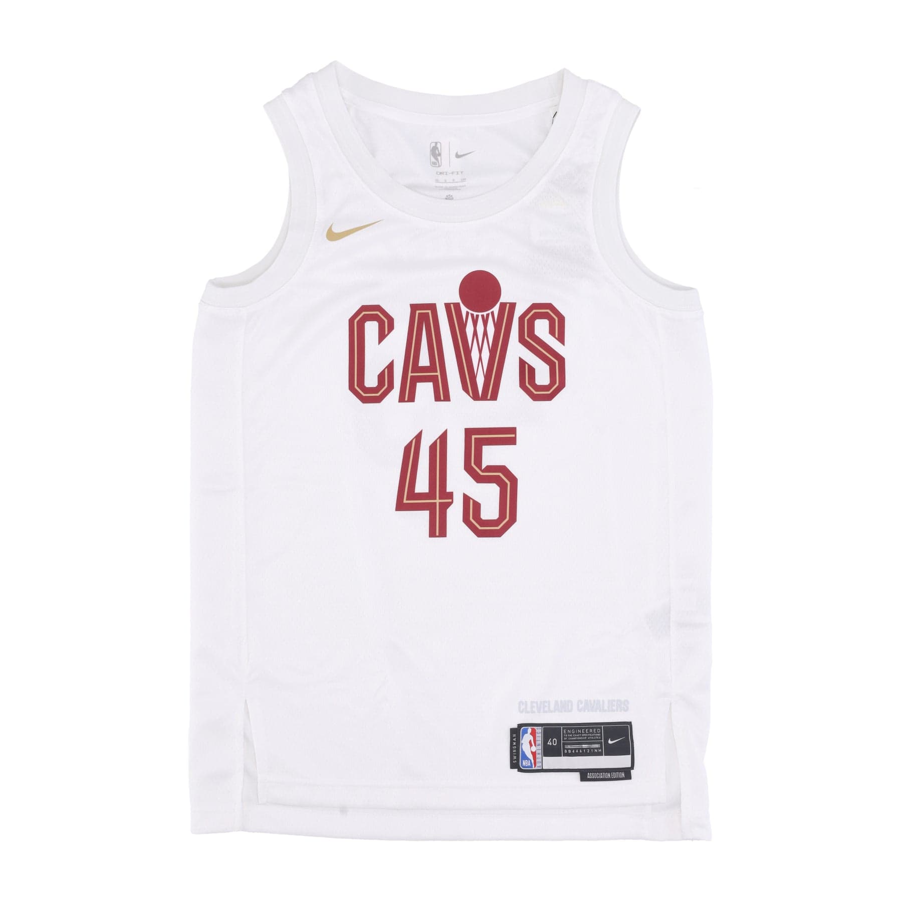 NIKE NBA Canotta Basket Uomo Nba Association Edition 2022/23 Dri-fit Swingman Jersey No 45 Donovn Mitchell Clecav White - 3