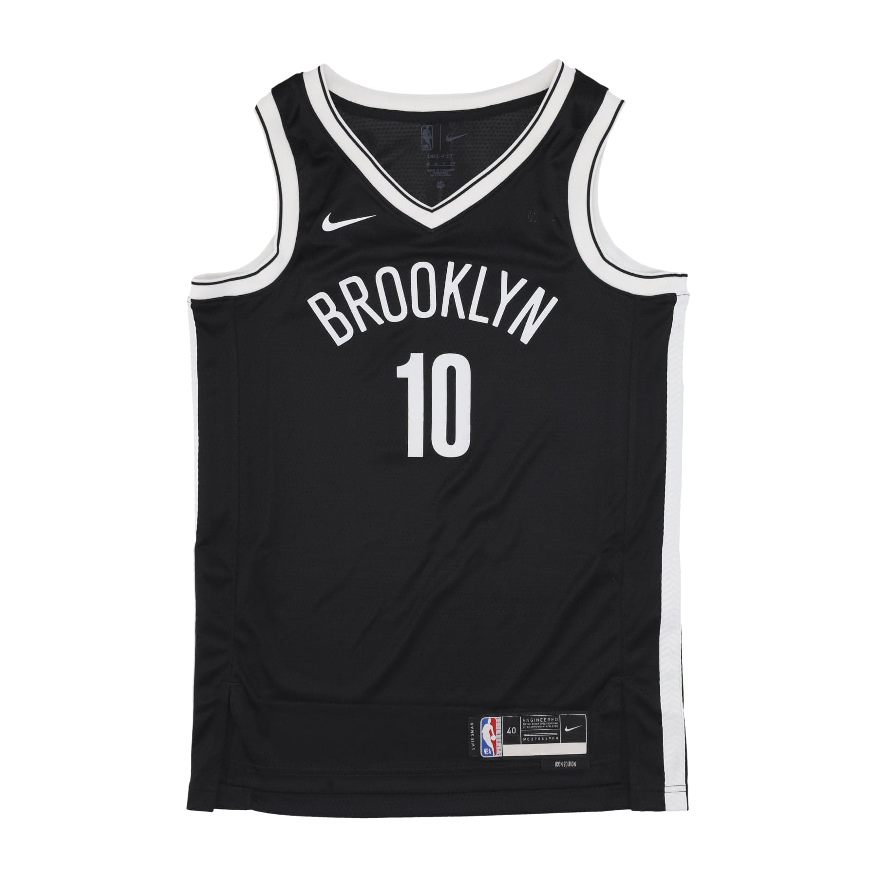 NIKE NBA Canotta Basket Uomo Nba Icon Edition 2022/23 Dri-fit Swingman Jersey No 10 Ben Simmons Bronet Black - 3