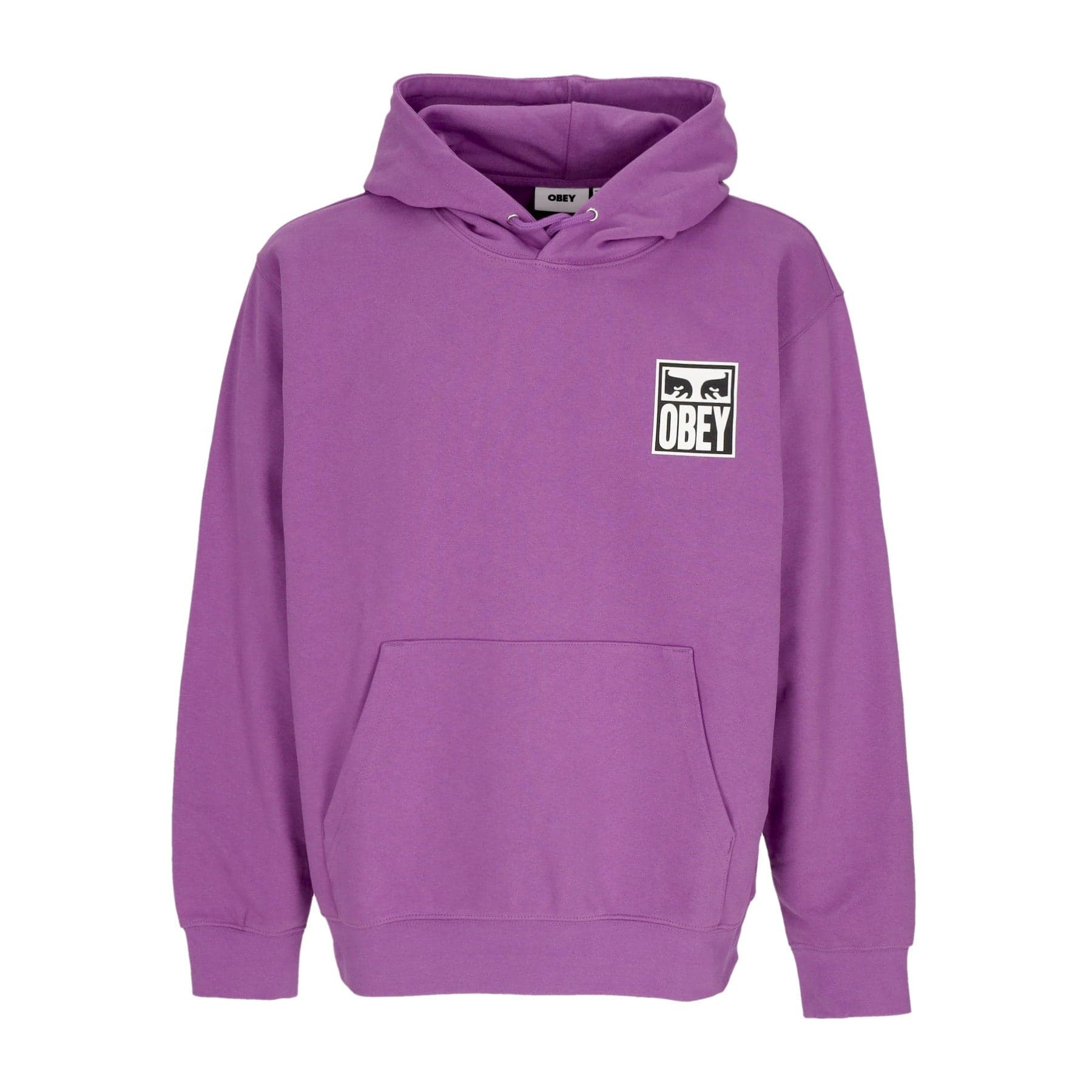 OBEY Felpa Leggera Cappuccio Uomo Eyes Icon 2 Premium French Terry Hooded Po Dewberry - 5