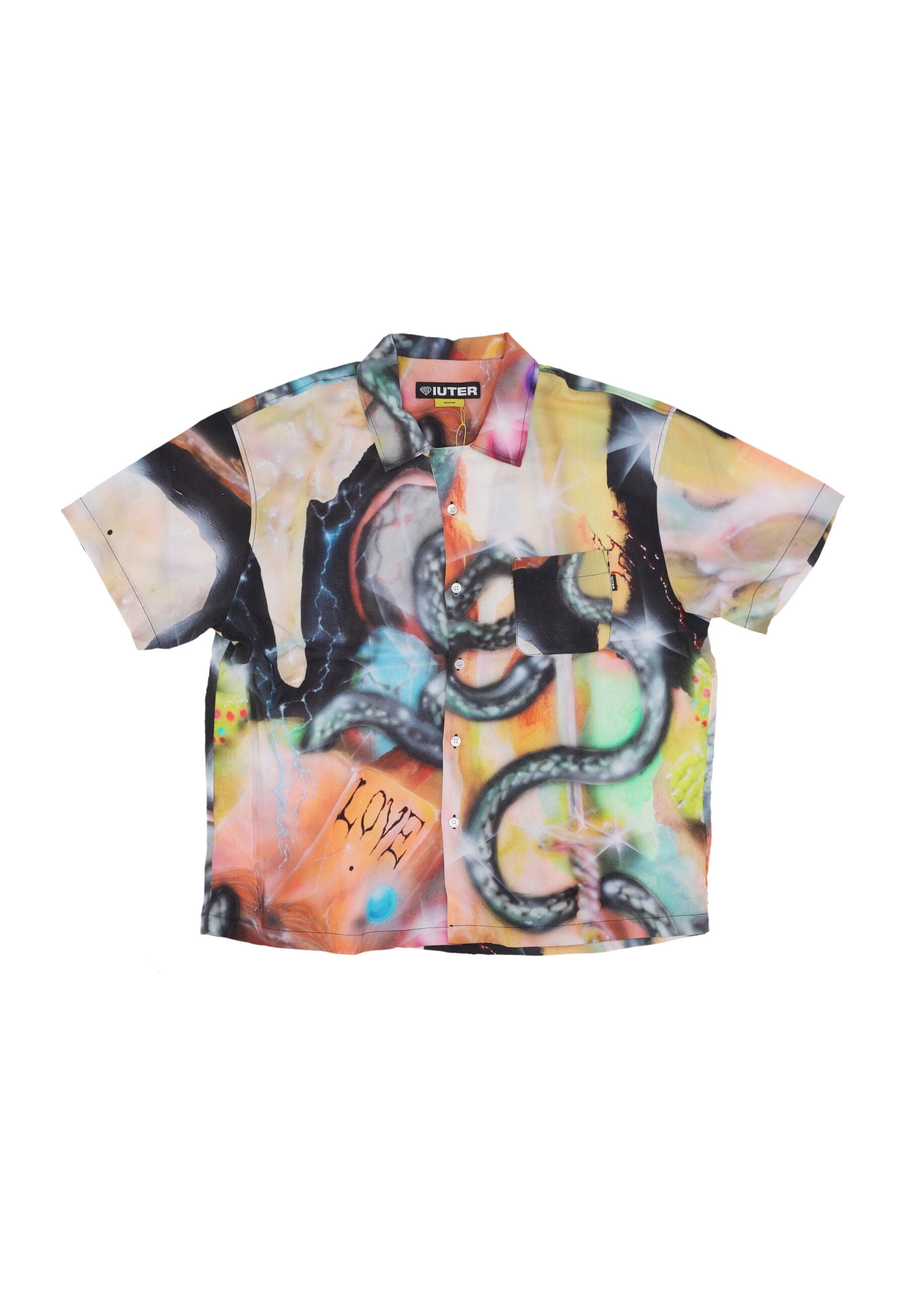 IUTER Camicia Manica Corta Uomo Slime S/s Shirt Multicolor - 5
