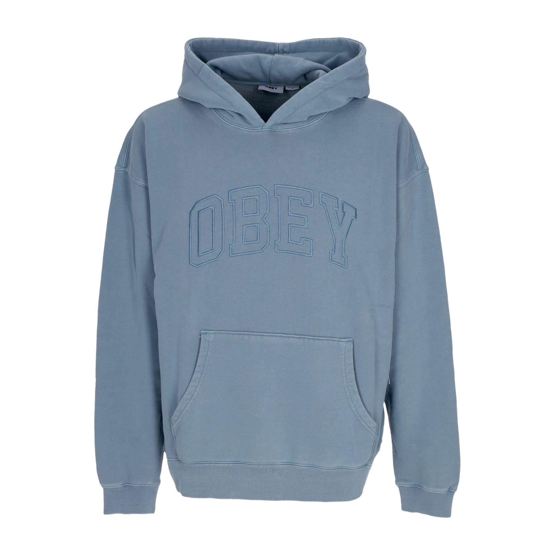 OBEY Felpa Leggera Cappuccio Uomo Pigment Collegiate Extra Heavy Hoodie Pigment Coronet Blue - 4