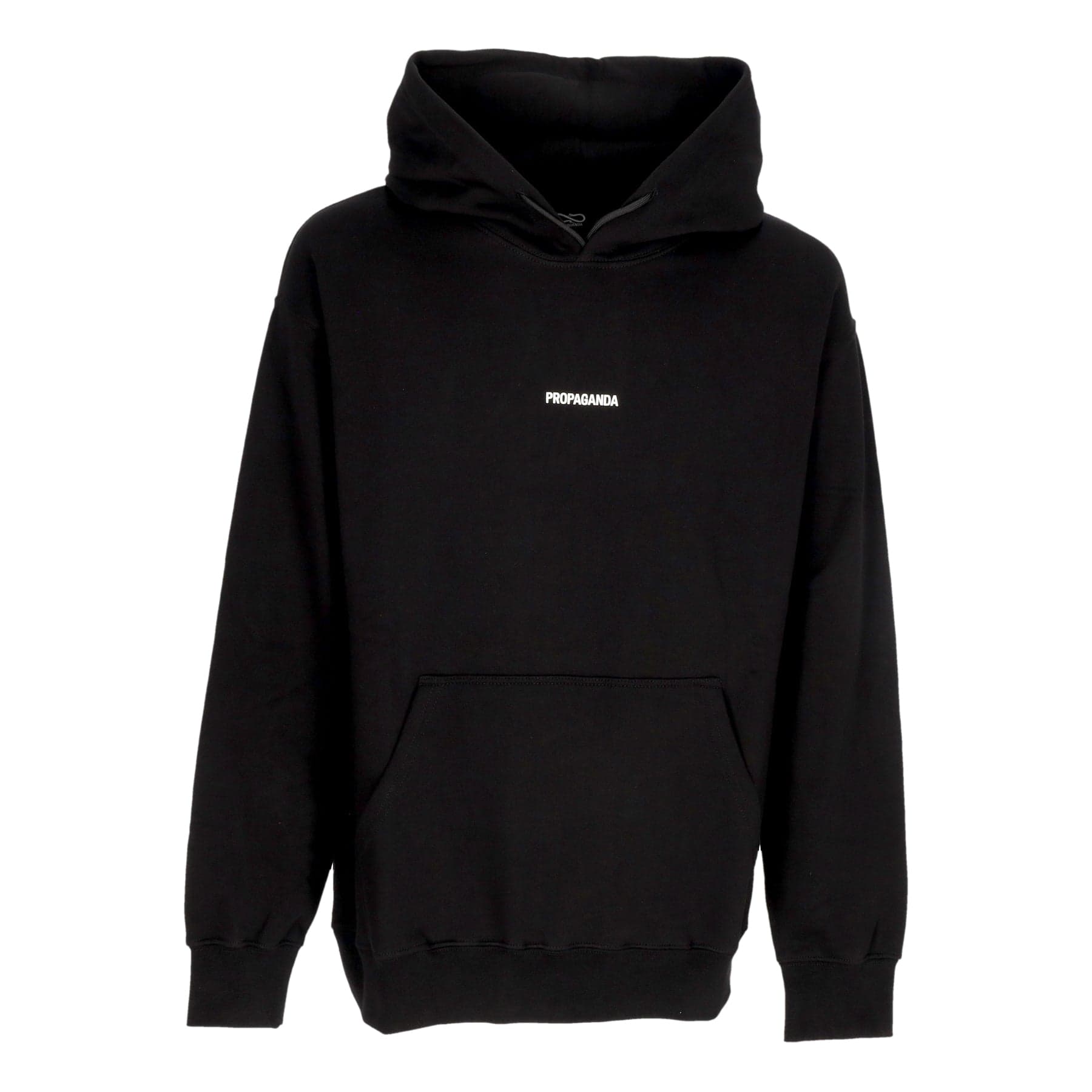 PROPAGANDA Felpa Leggera Cappuccio Uomo Ribs Classic Hoodie Black - 4