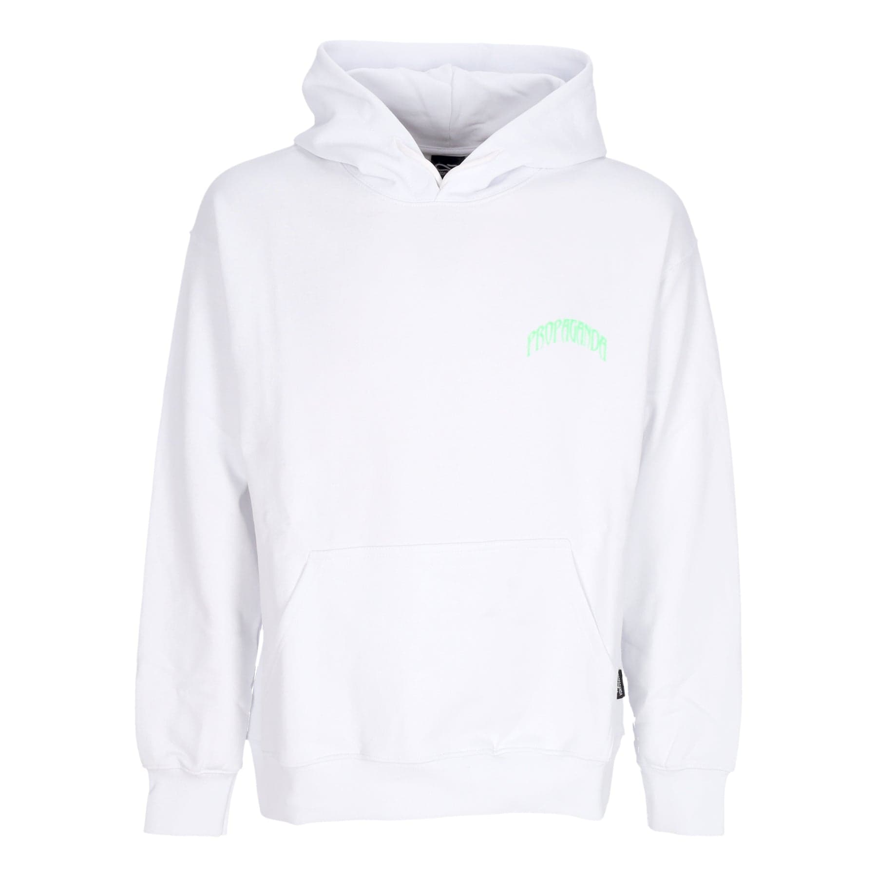 PROPAGANDA Felpa Leggera Cappuccio Uomo Triangle Panther Hoodie White - 4