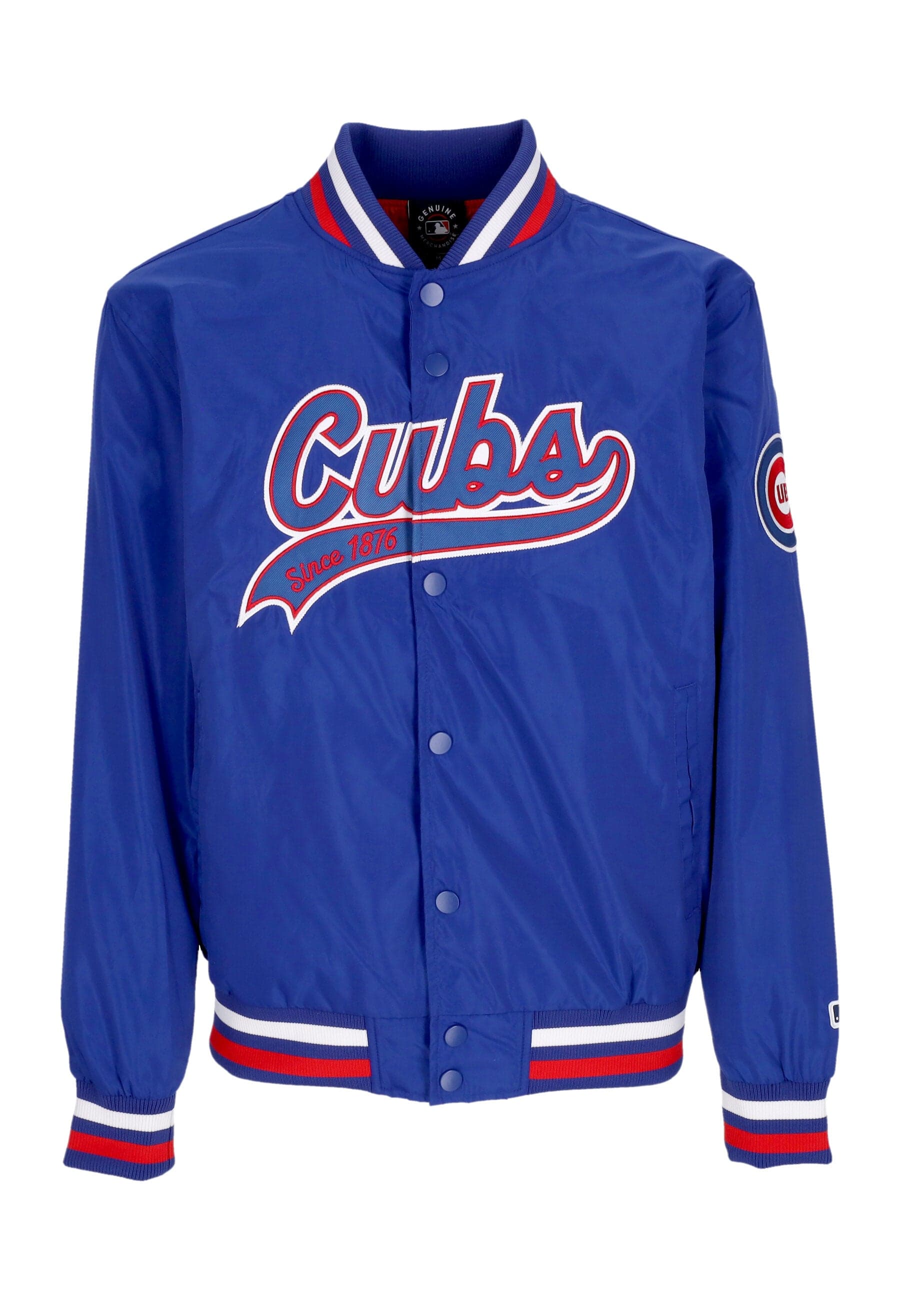 FANATICS BRANDED Giubbotto Bomber Uomo Mlb Sateen Jacket Chicub Original Team Colors - 5
