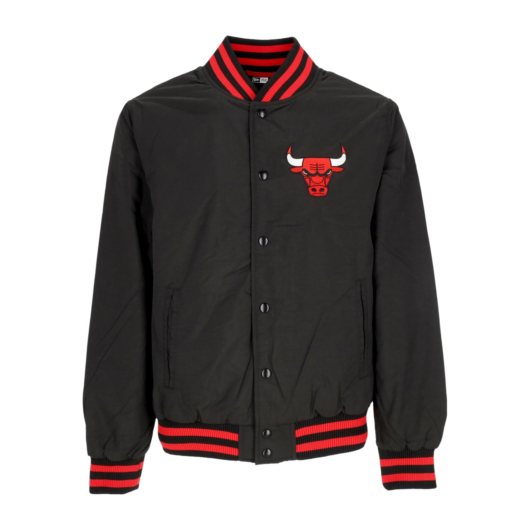 NEW ERA Giubbotto Bomber Uomo Nba Script Bomber Jacket Chibul Black/front Door Red - 3