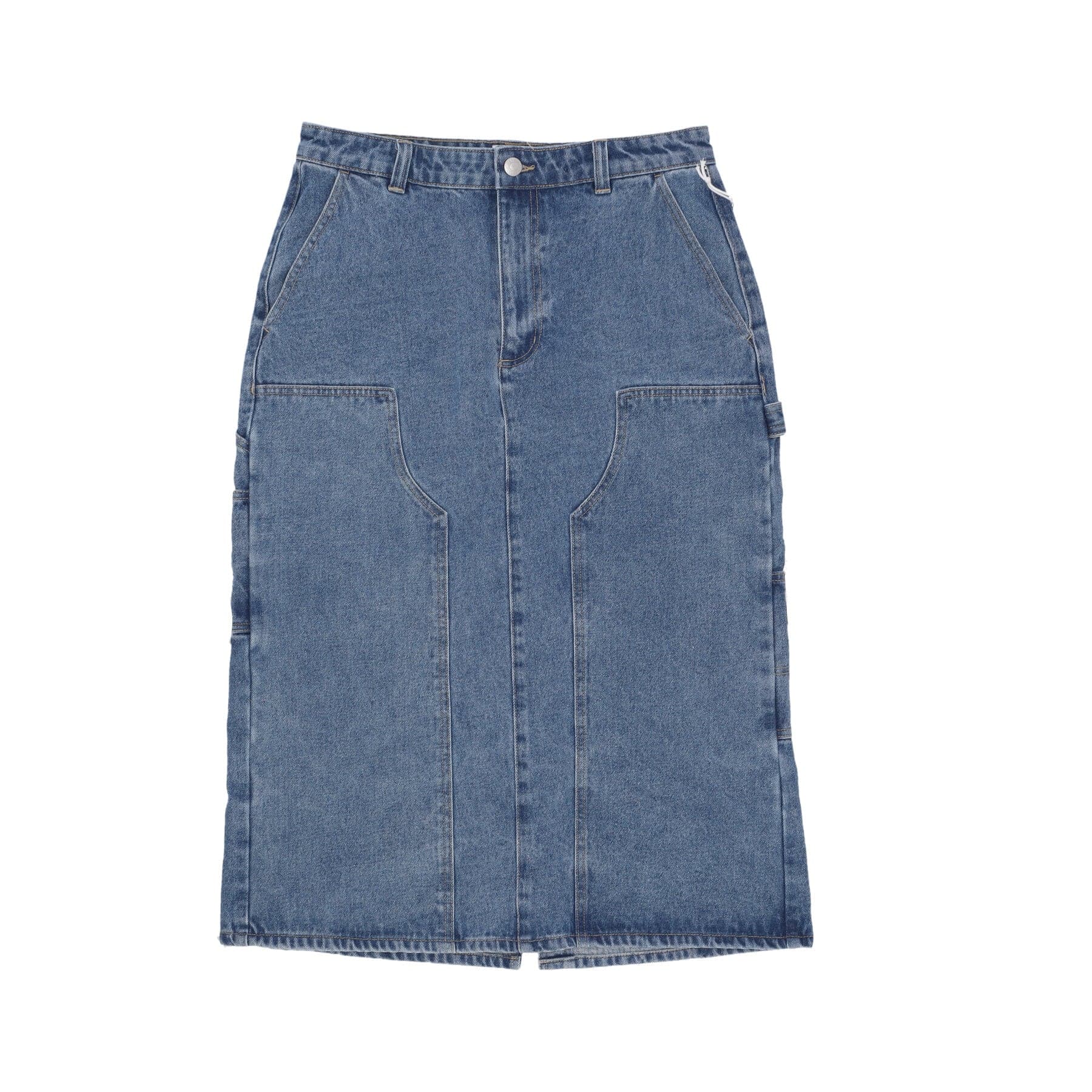 OBEY Gonna Lunga Donna W Painter S Midi Skirt Light Indigo - 5