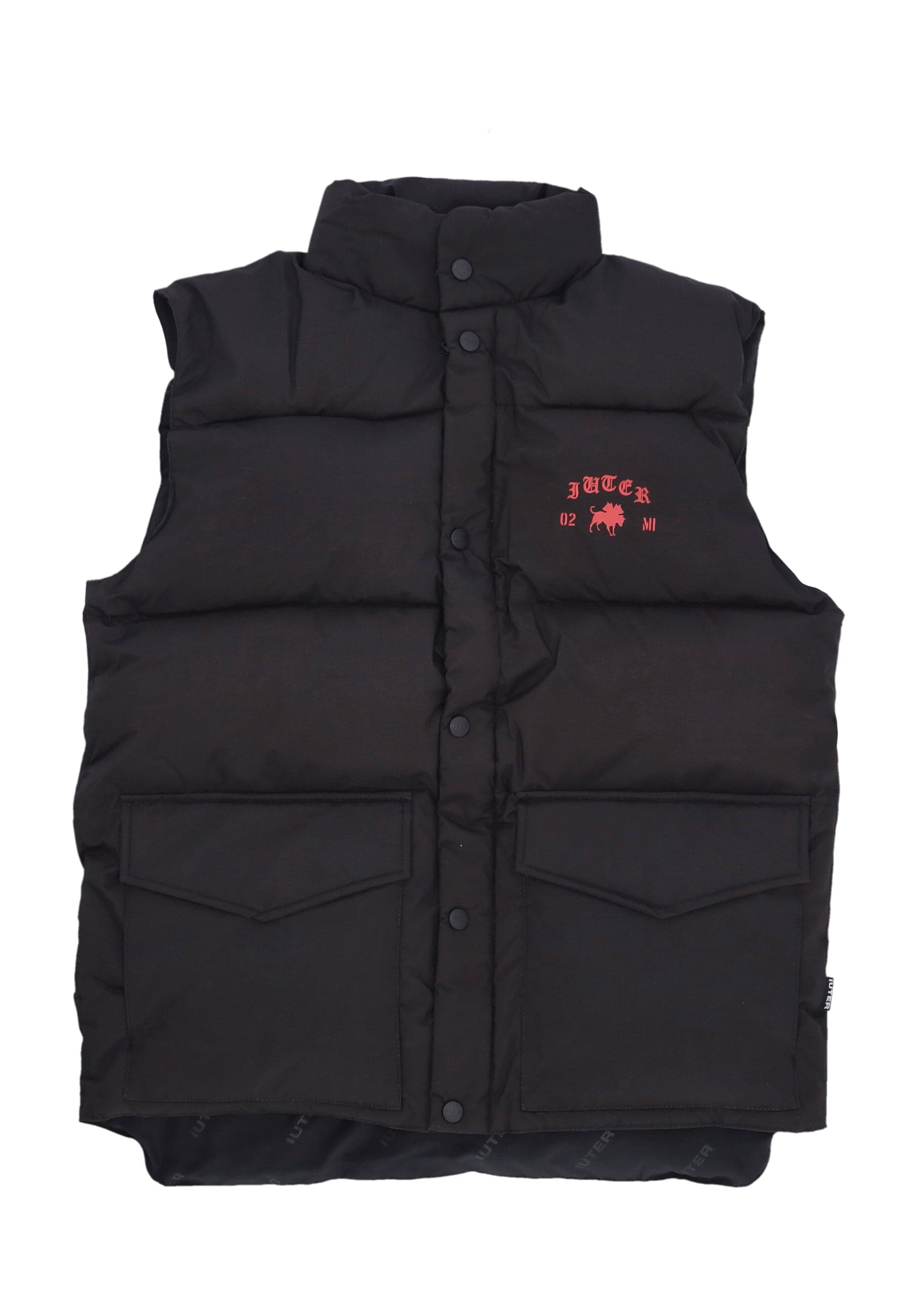 IUTER Piumino Smanicato Uomo Dogo Breed Puff Vest X Club Dogo Black - 4